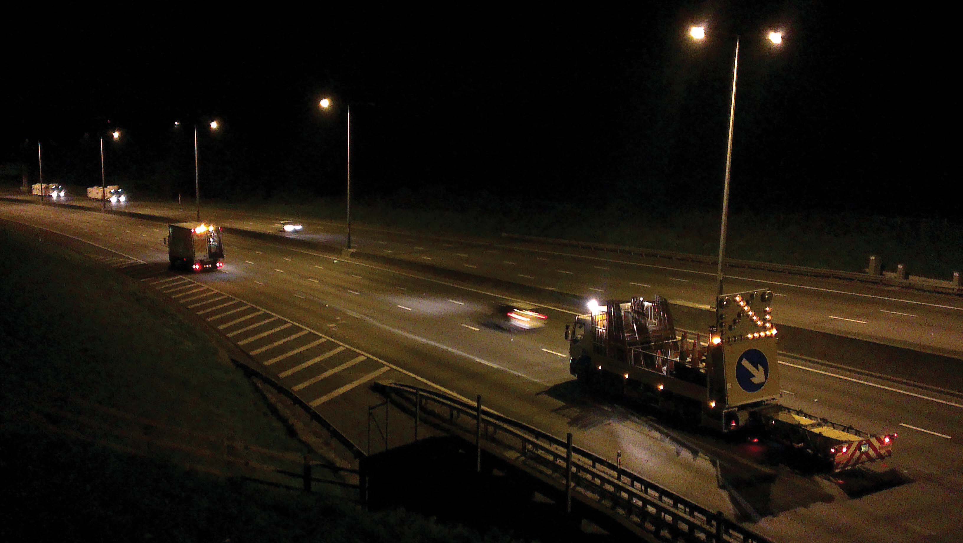 Fast road repairs are possible with the new technique from Stirling Lloyd Fast motorway Stirling Loyd