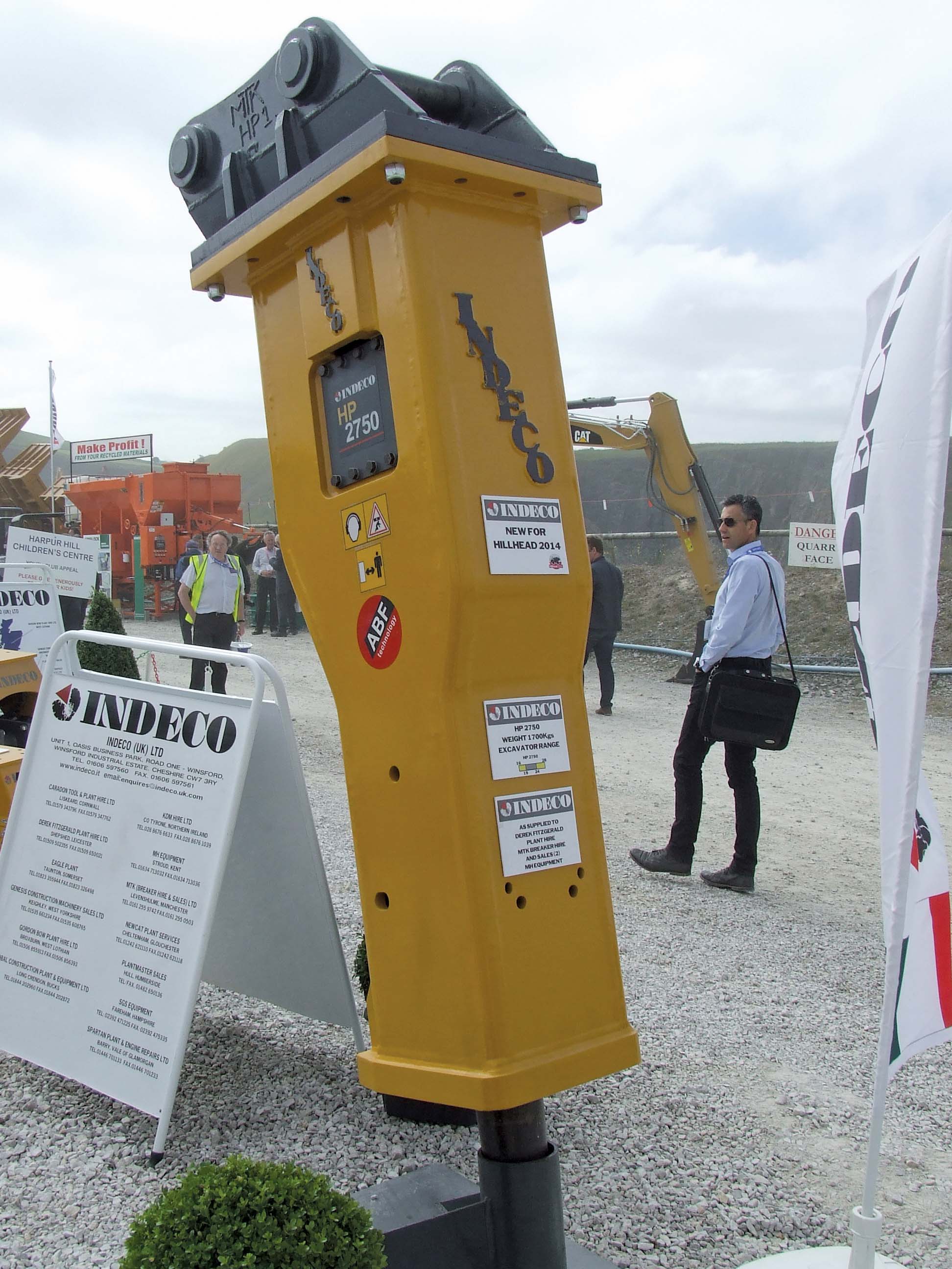 The HP2750 breaker from Indeco retains the firm’s high power hydraulics and productivity seen on other units The HP2750 breaker from Indeco