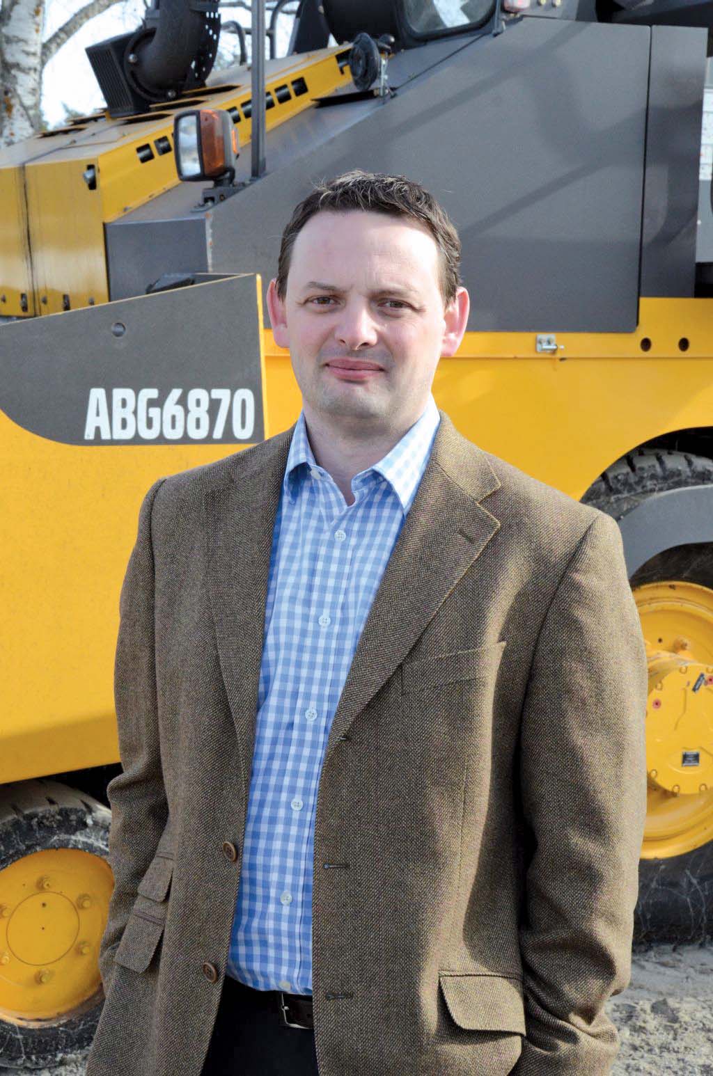 Darren Fitch, director for road machinery for the EMEA region within Volvo CE said that being part of a large group has helped enormously with both distribution and logistics Darren Fitch EMEA region within Volvo CE