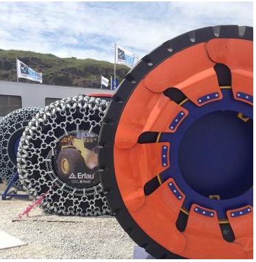An Erlau TPC and its Sideflex system for tyre protection bauma China 2014 Preview Erlau TPC and its Sideflex system