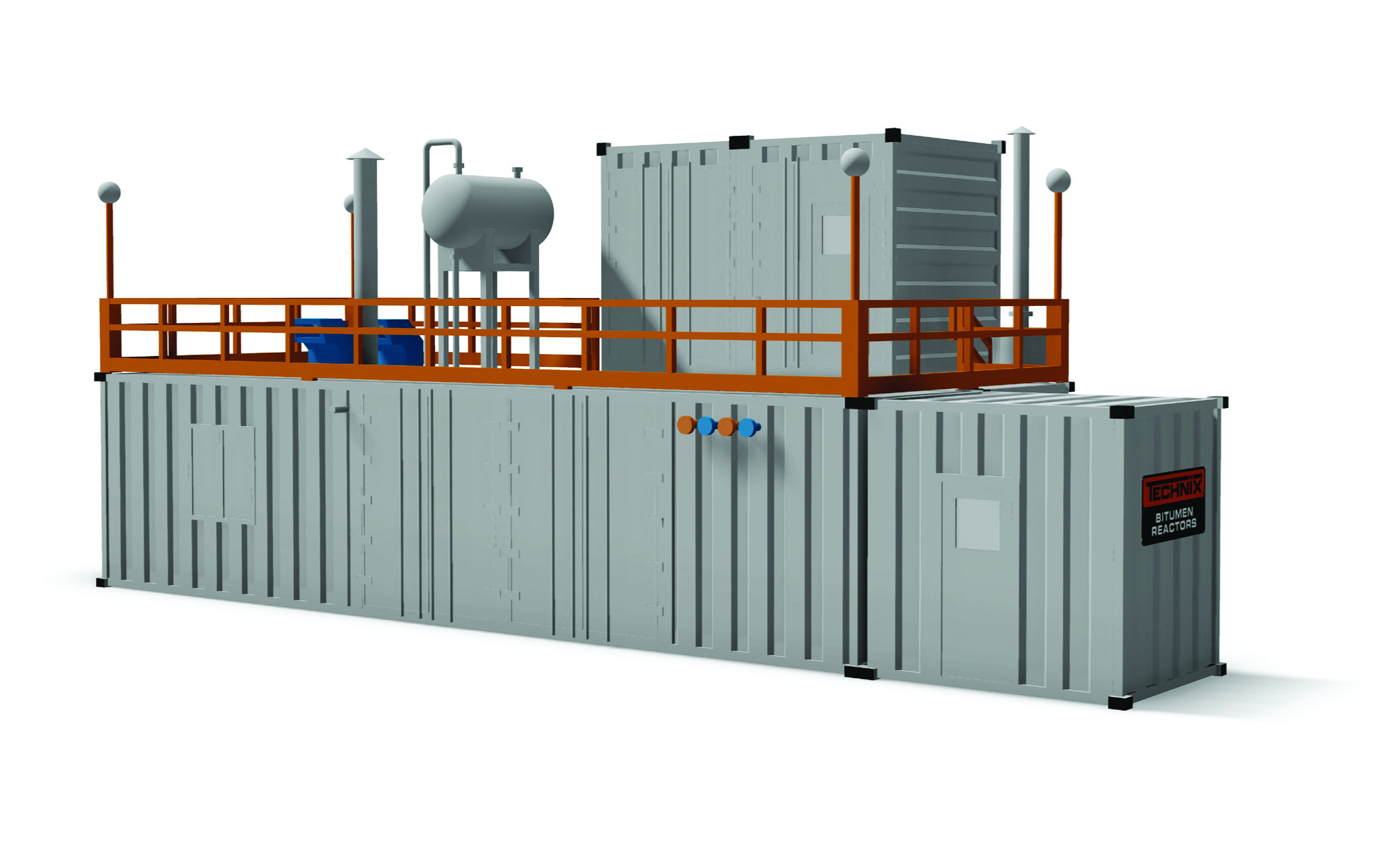 The Technix Two Stage Bitumen Reactor technology offers efficient operation Technix Two Stage Bitumen Reactor
