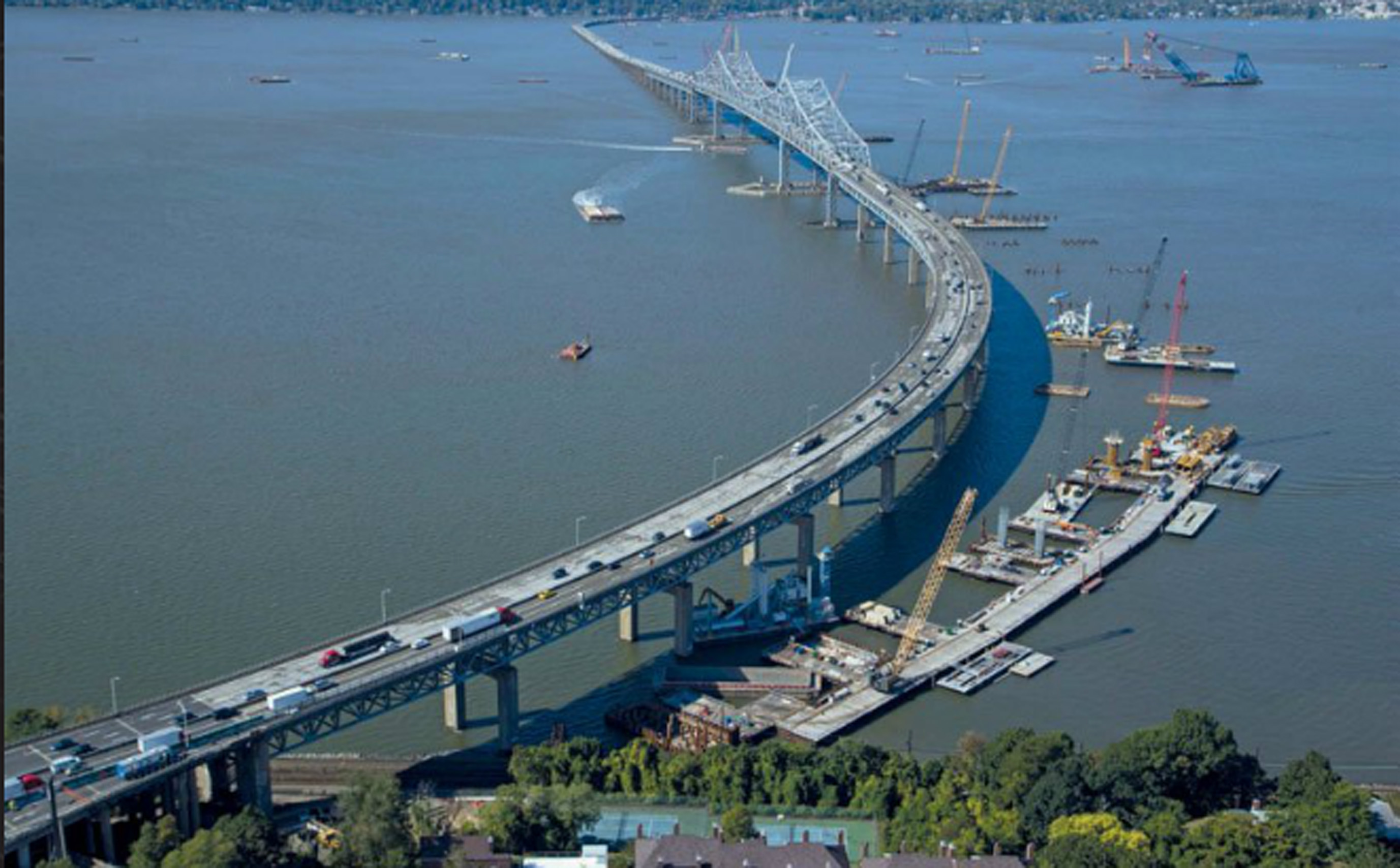 The Advancing Comprehensive BIM award was taken by engineering design firm HDR for its Tappan Zee Hudson River Crossing BIM award HDR Tappan Zee Hudson River Crossing