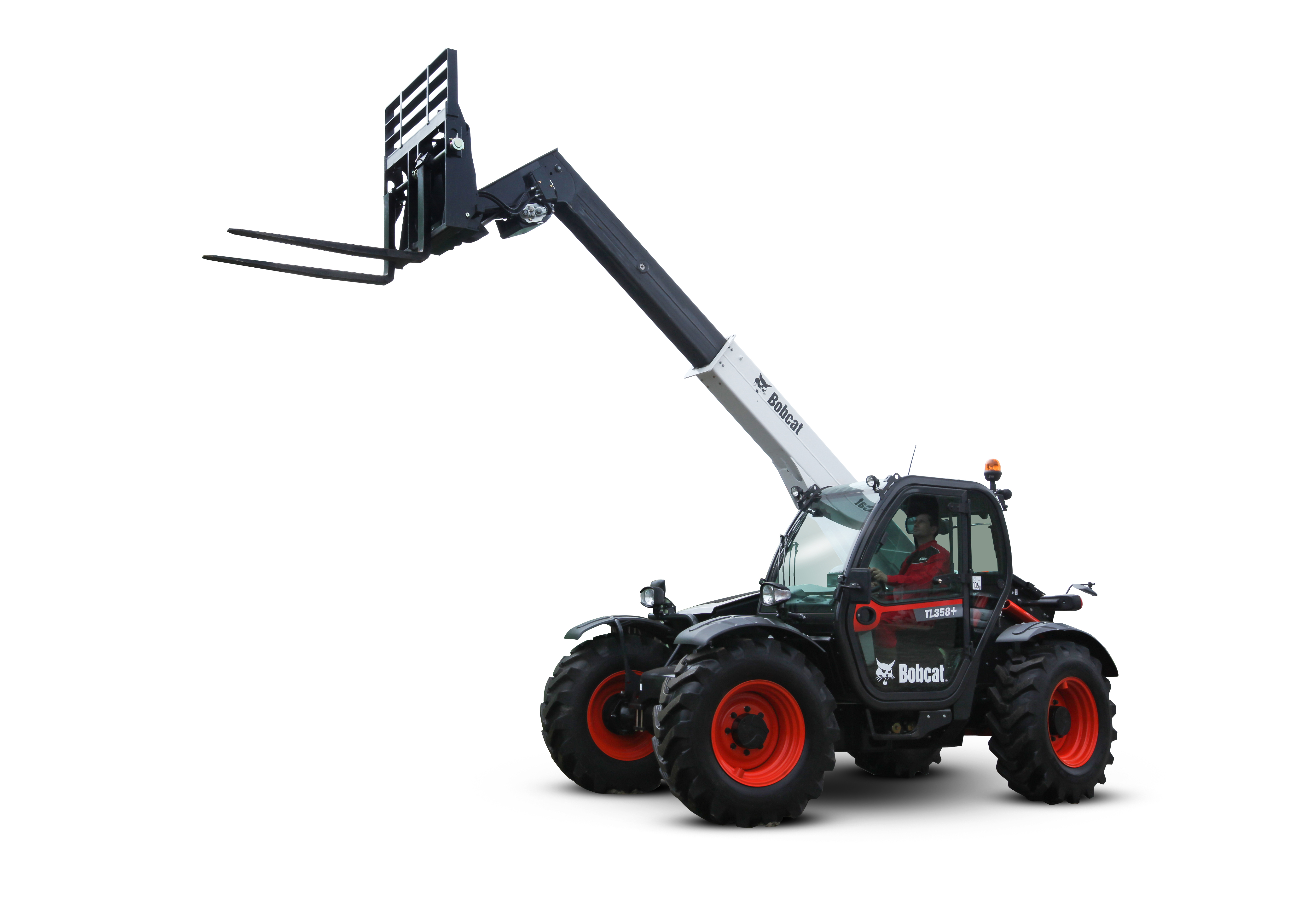 The compact design of Bobcat’s TL358 telehandler gives operators easy access to congested areas and small buildings Bobcat TL358 telehandler