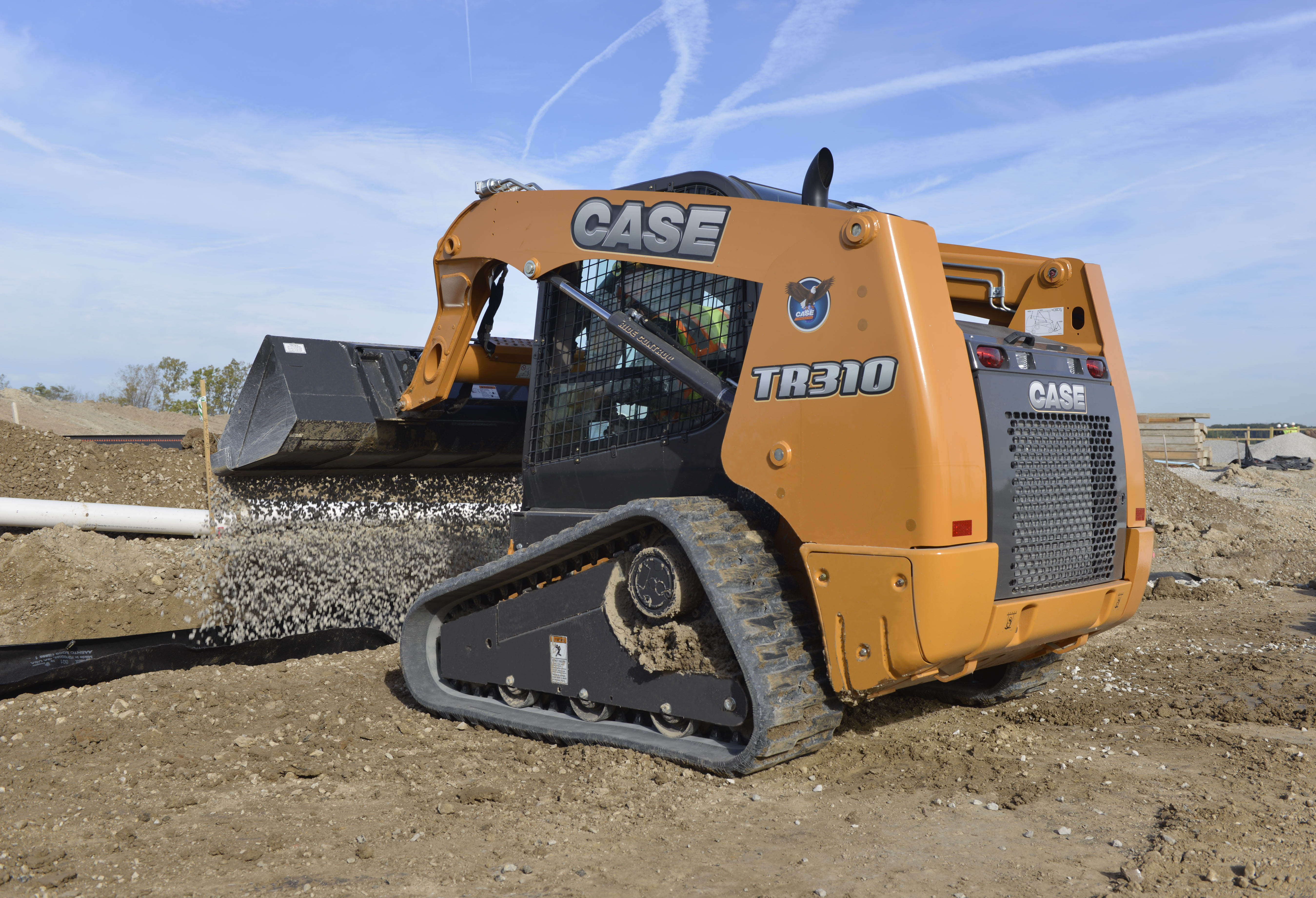 The new TR310 tracked loader from Case CE is one of five new tracked loader and skid steer models being introduced Case CE TR310 tracked loader
