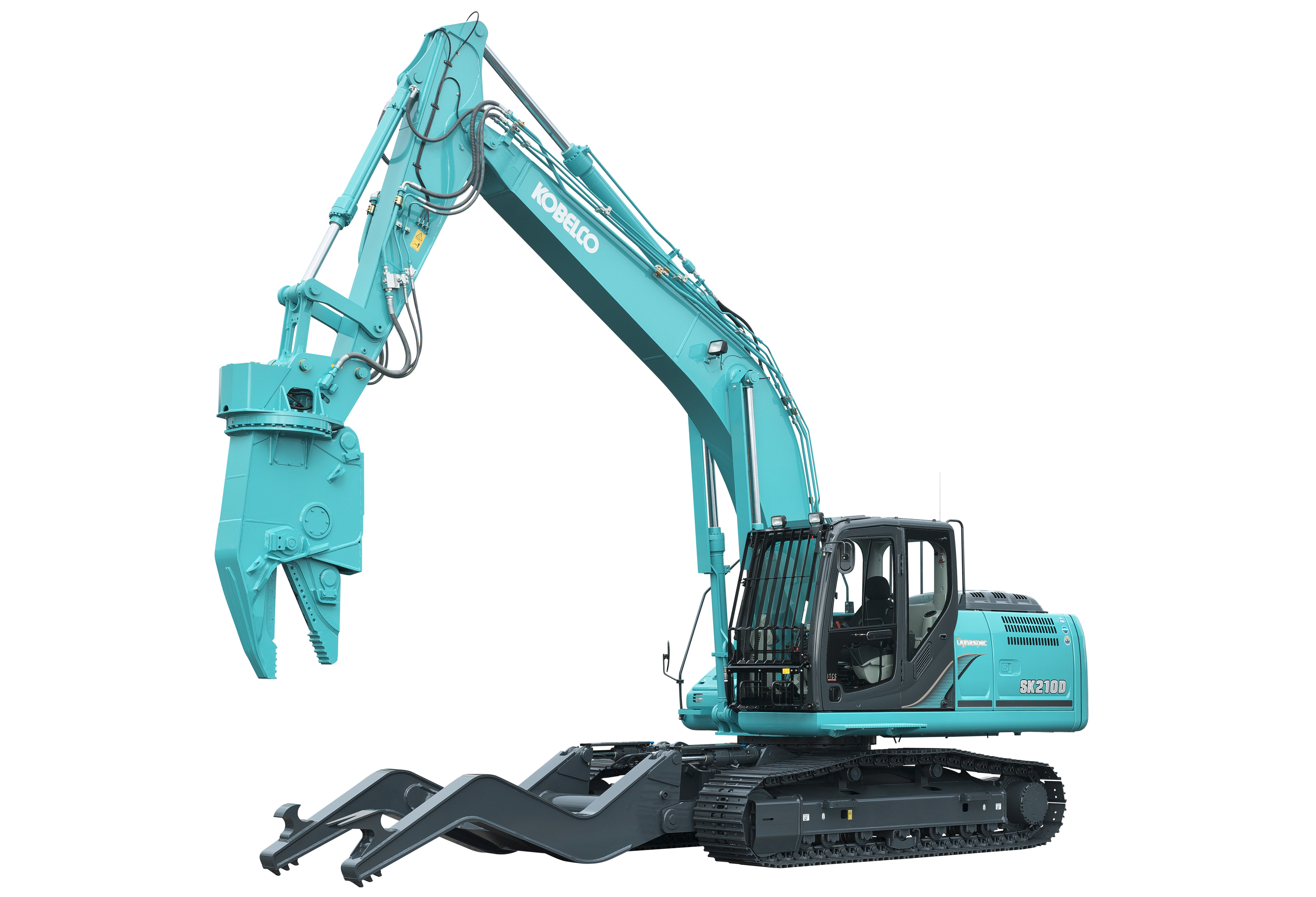 Latest addition to Kobelco’s excavator range is the SK210D car dismantling machine Kobelco SK210D excavator