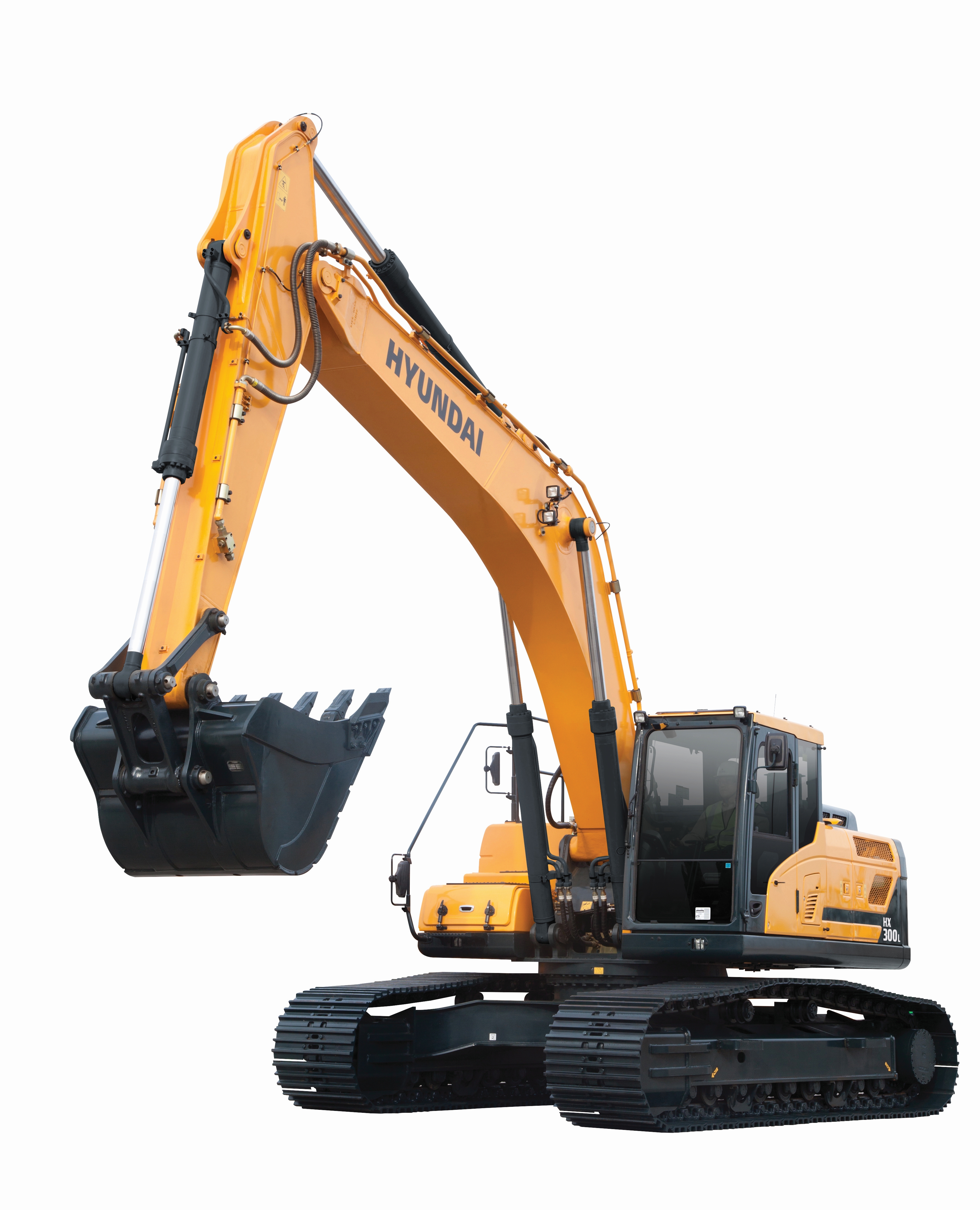 The new HX300L crawler excavator is one of six new crawler excavators from Hyundai Hyundai HX300L heavy excavator