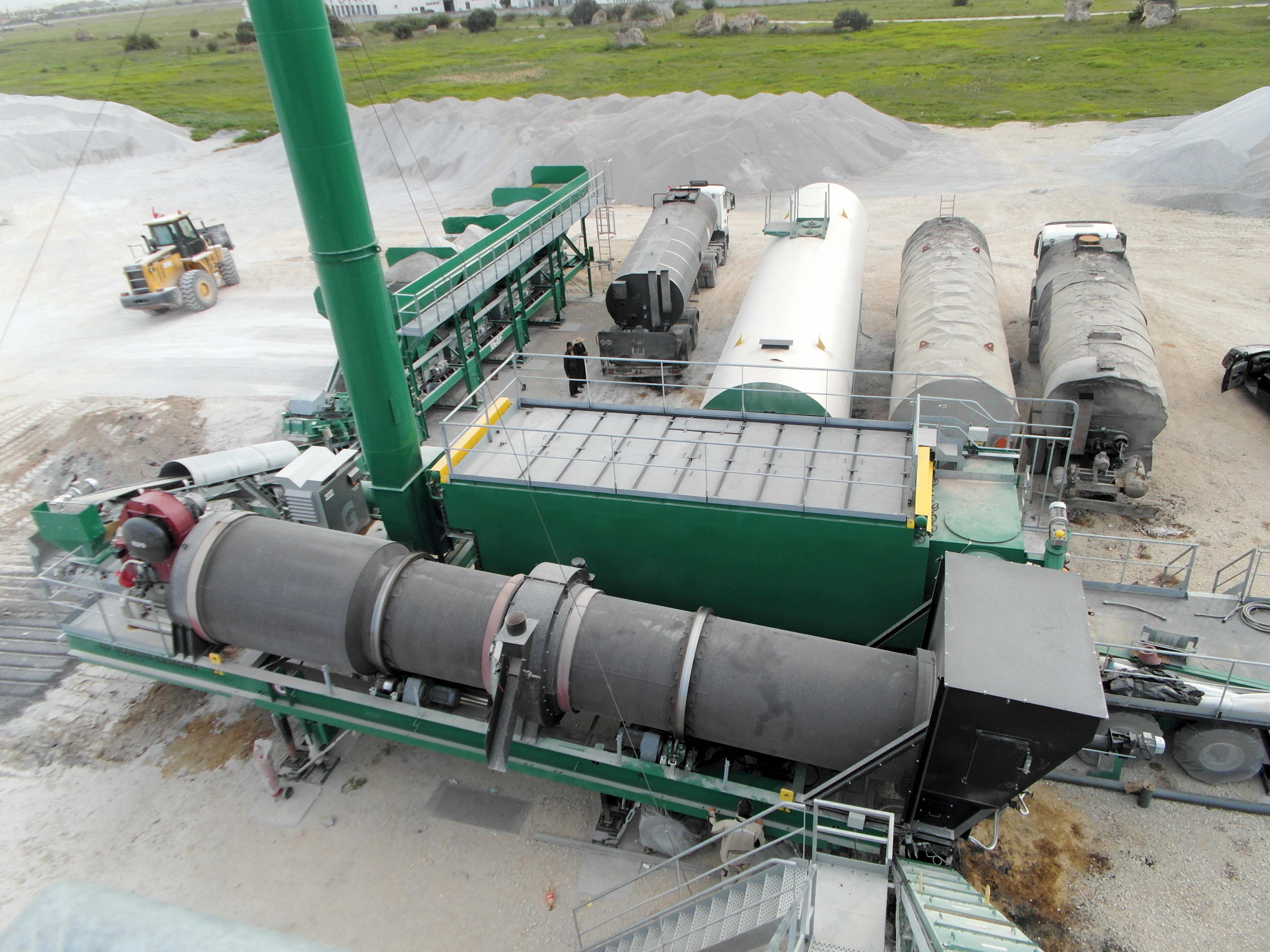 The Ermont plant plays a key role in supplying the necessary asphalt Ermont plant asphalt