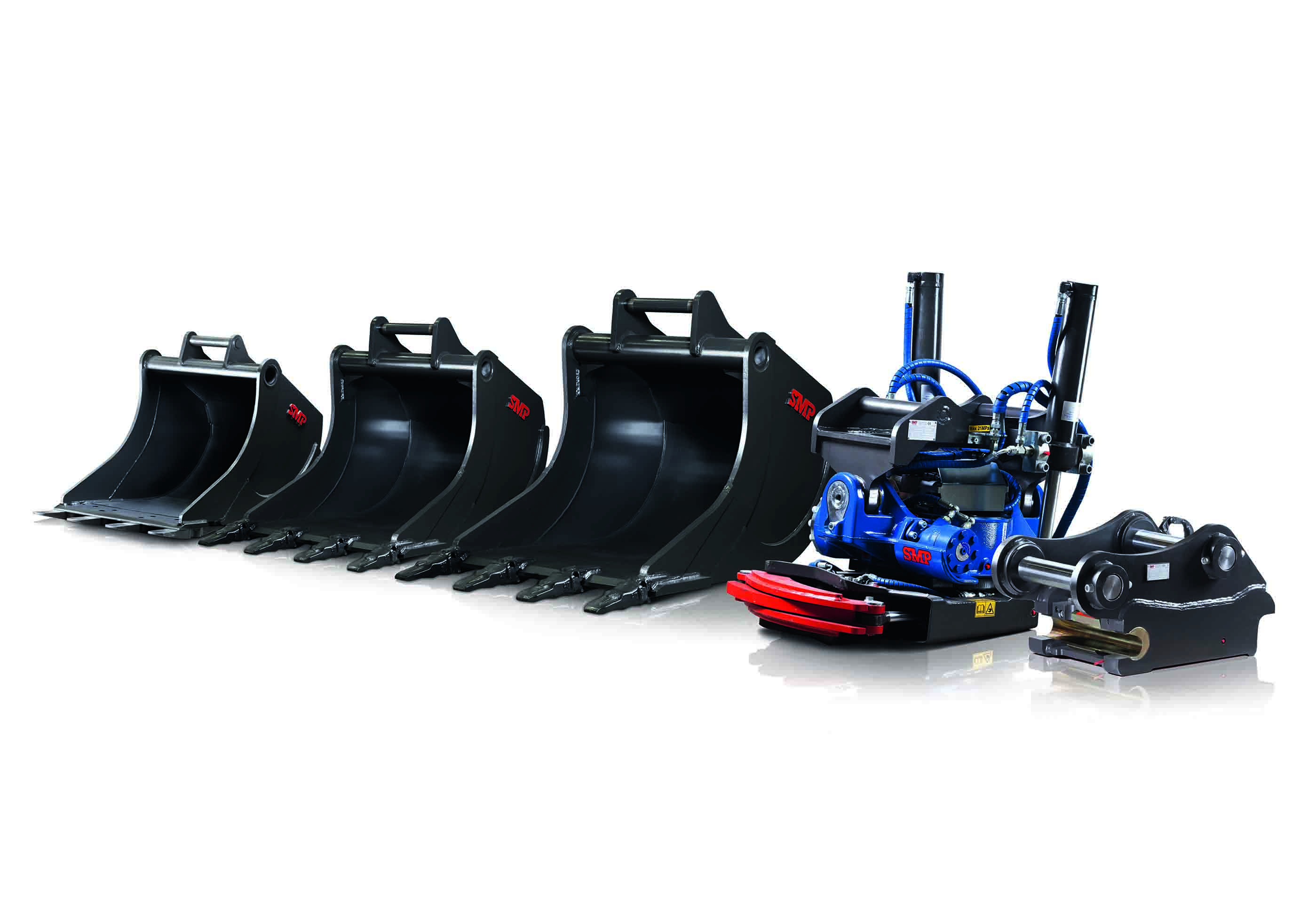 SMP Parts’ extensive range of tools and attachments for excavators and backhoe loaders is being brought to the French market this spring SMP Parts’ extensive range of tools