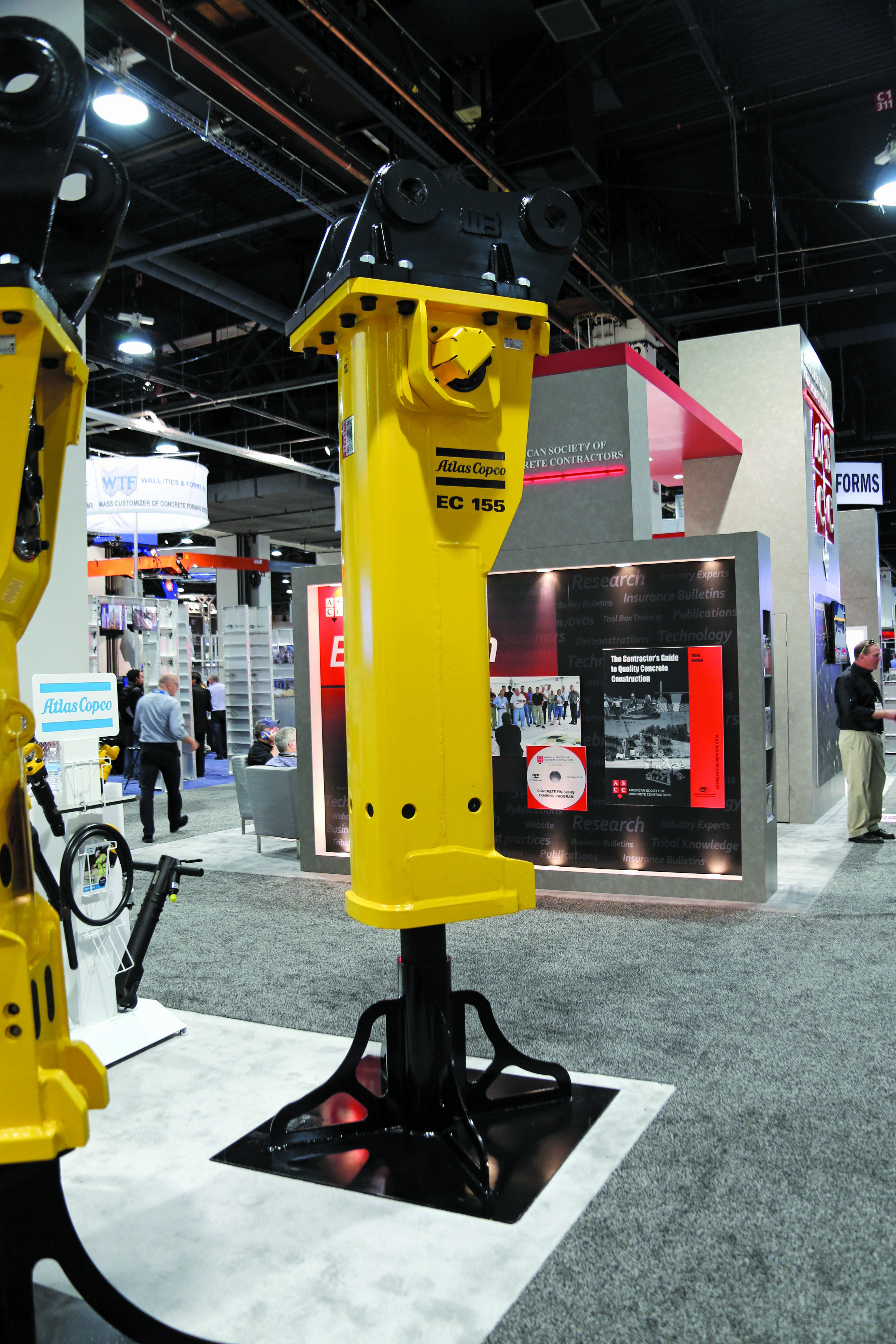 High output is claimed for the latest generation of heavy-duty breakers from Atlas Copco Atlas Copco breaker