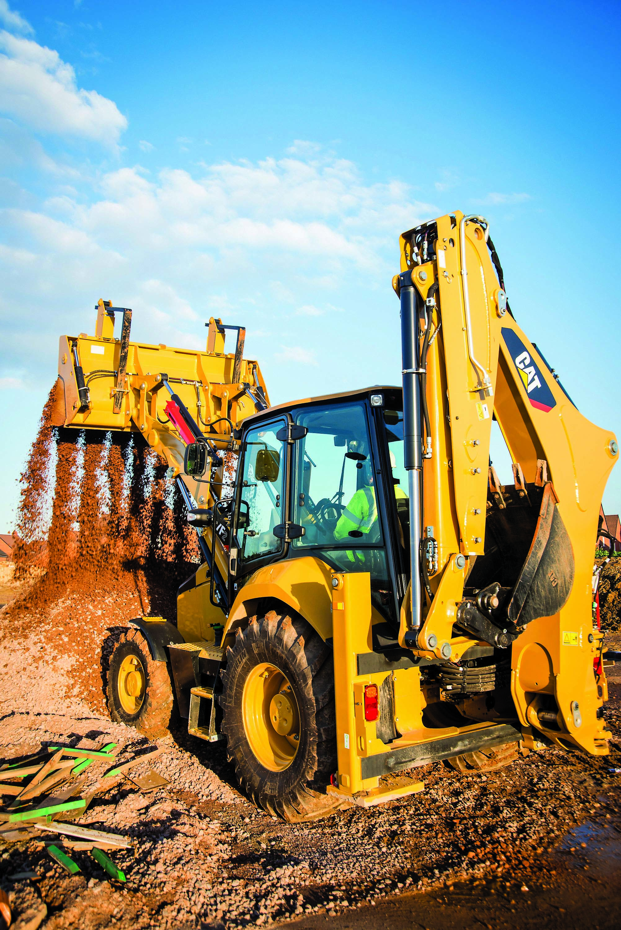 Caterpillar’s latest backhoe loaders offer improved performance over earlier generation models Caterpillar’s latest backhoe loader