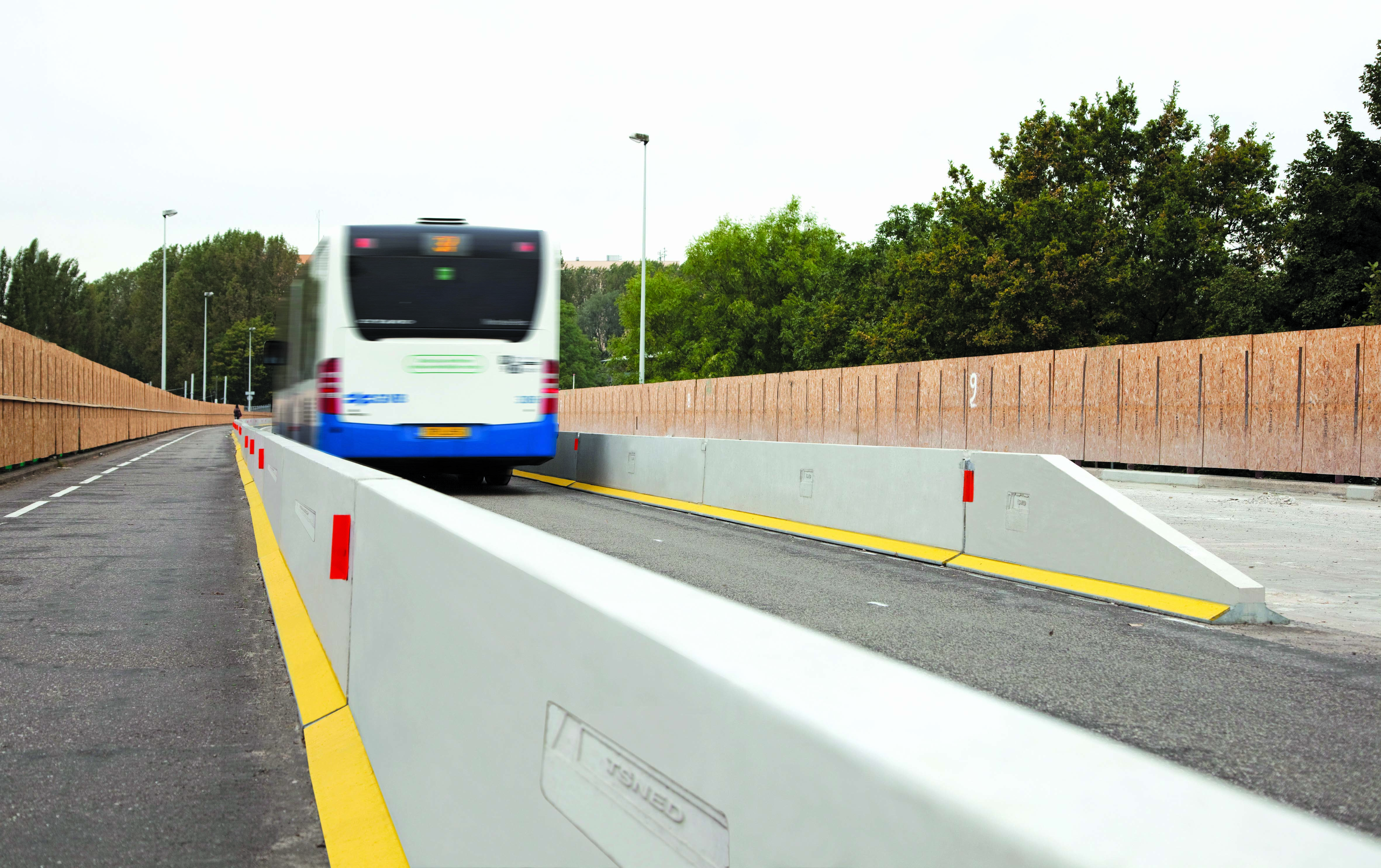 The new precast barrier sections from Haitsma Beton are said to offer safety at low cost precast barrier sections from Haitsma Beton