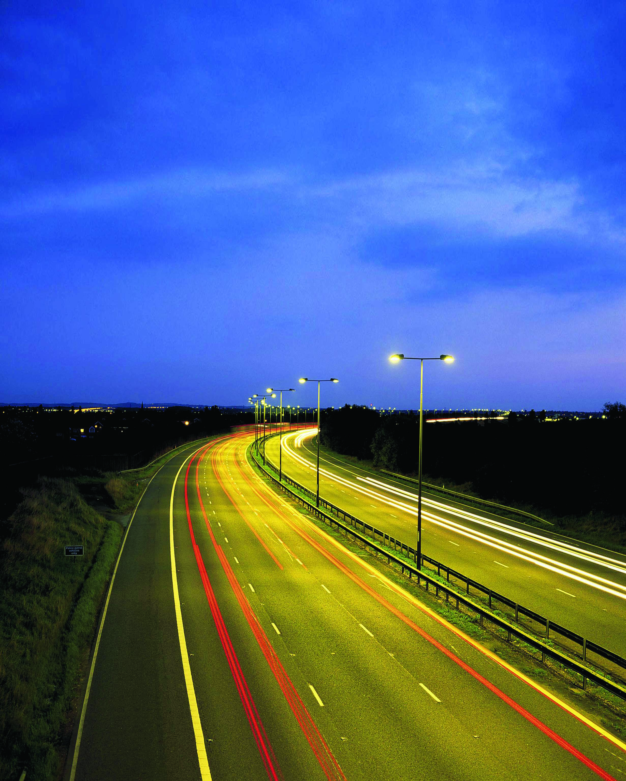 LED lighting offers energy savings as well as extended working life compared with conventional HID technology LED lighting on the highways