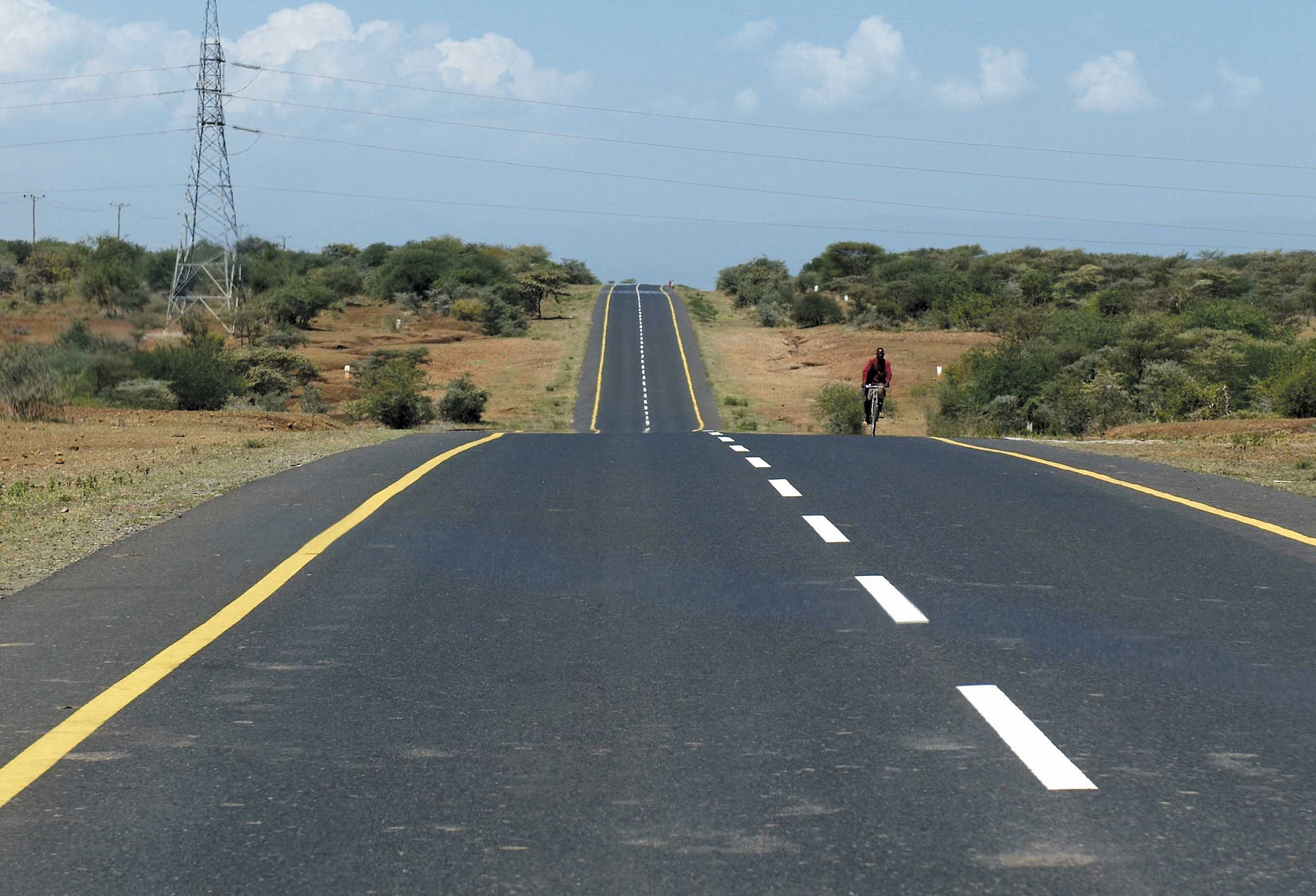 It's the rigjt road, but is it the right bitumen? Road in Africa