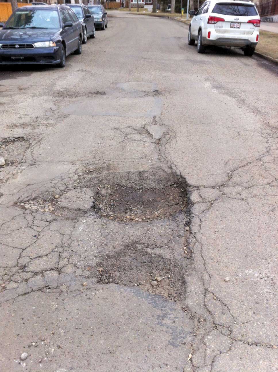 No escape: cameras keeping an eye on potholes potholes on a road