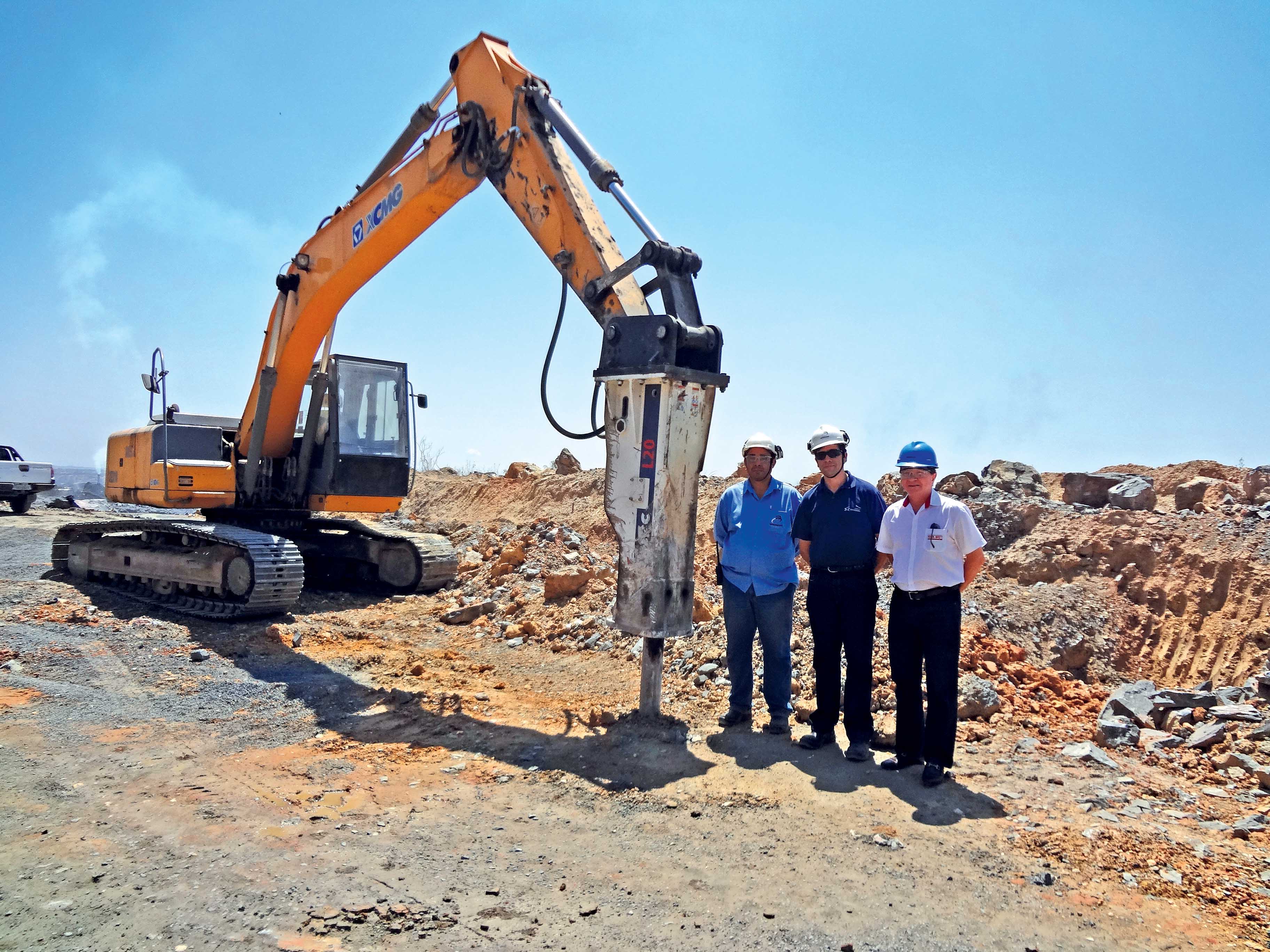 The Bretec breaker has boosted Brazilian productivity in a tough quarry application Bretec breaker