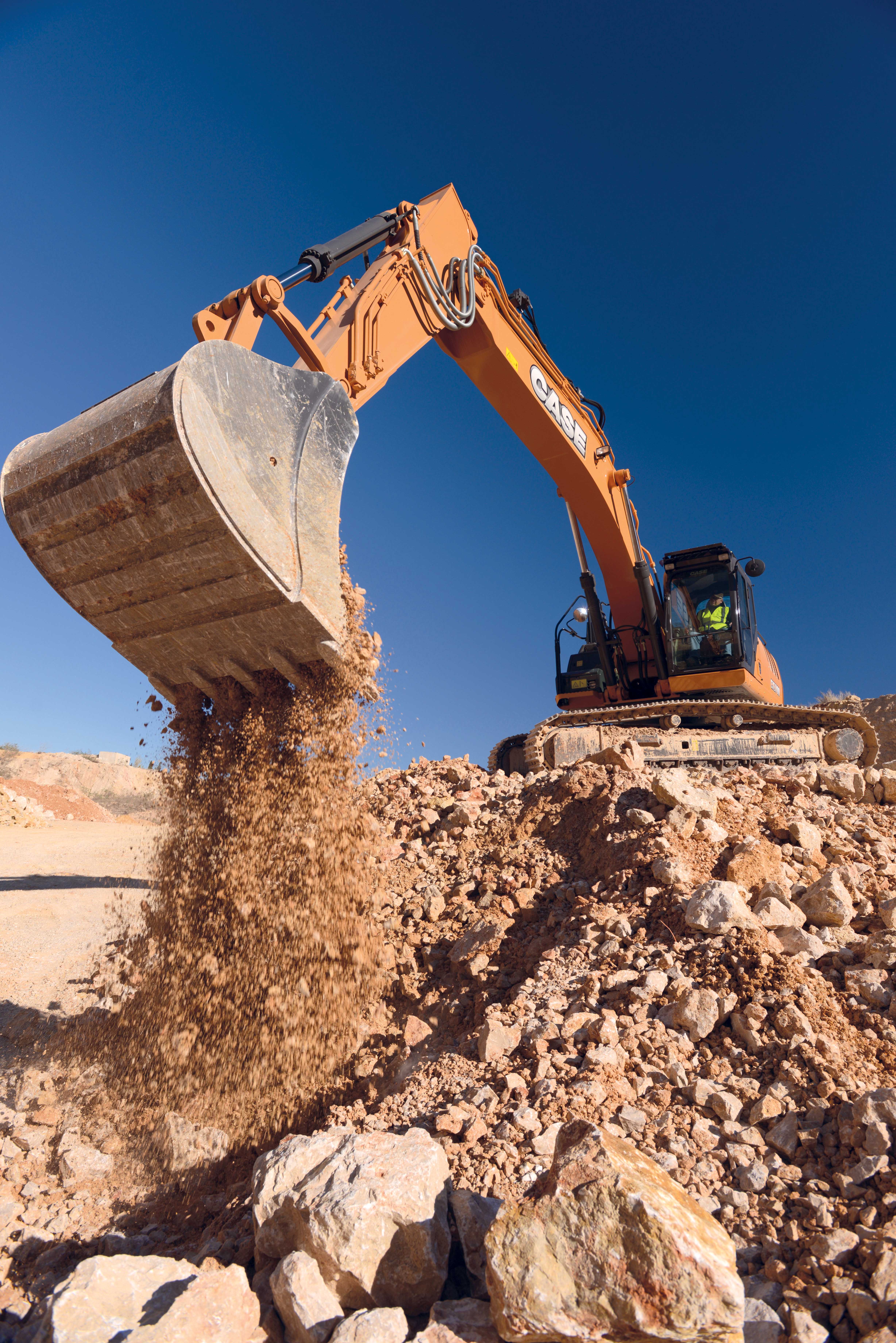 Case claims high comfort cabs are key improvements to its new models Case excavator features comfort cab