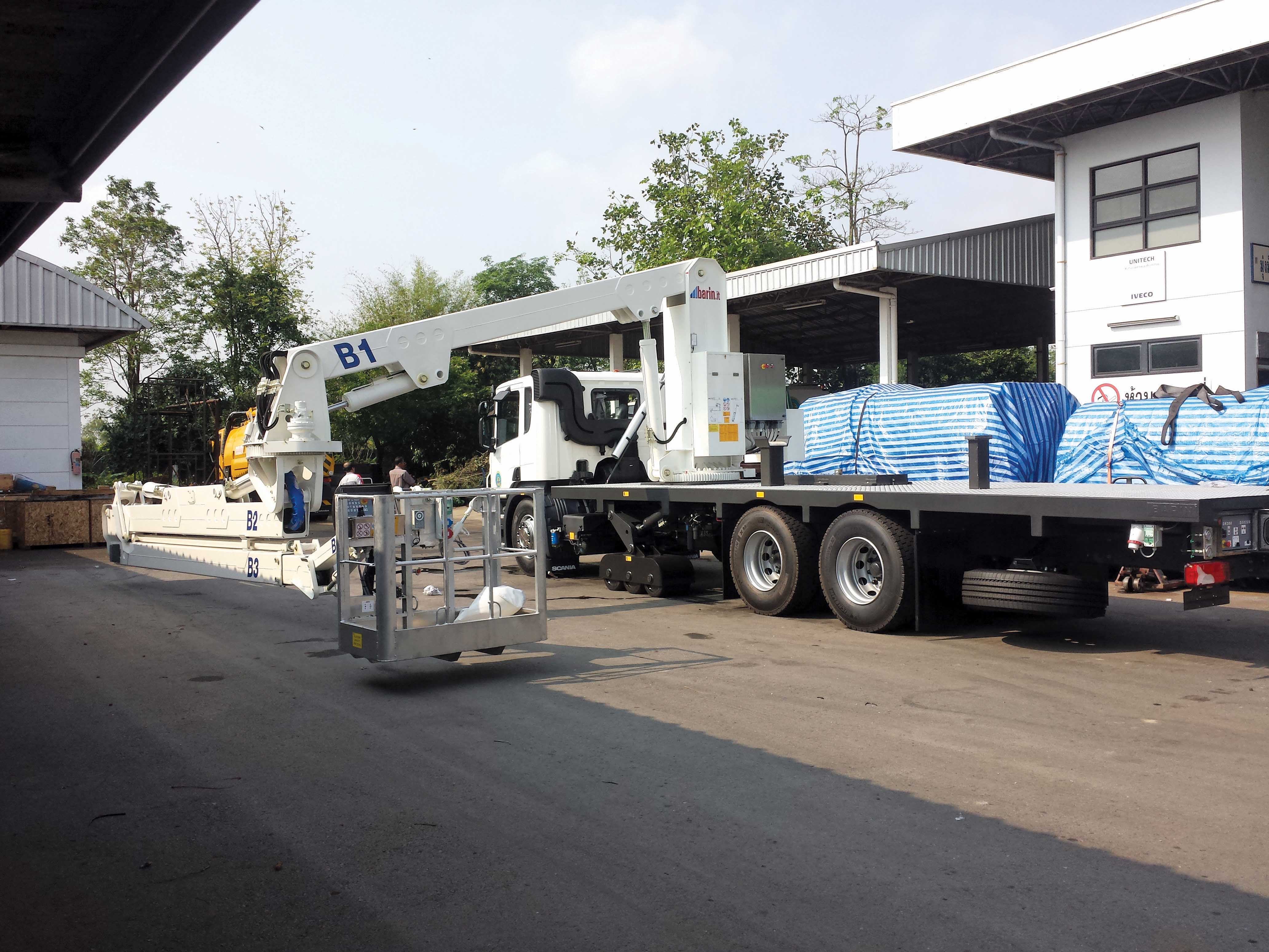 The Barin bridge inspection machine will be used in Thailand for maintenance purposes Barin bridge inspection machine