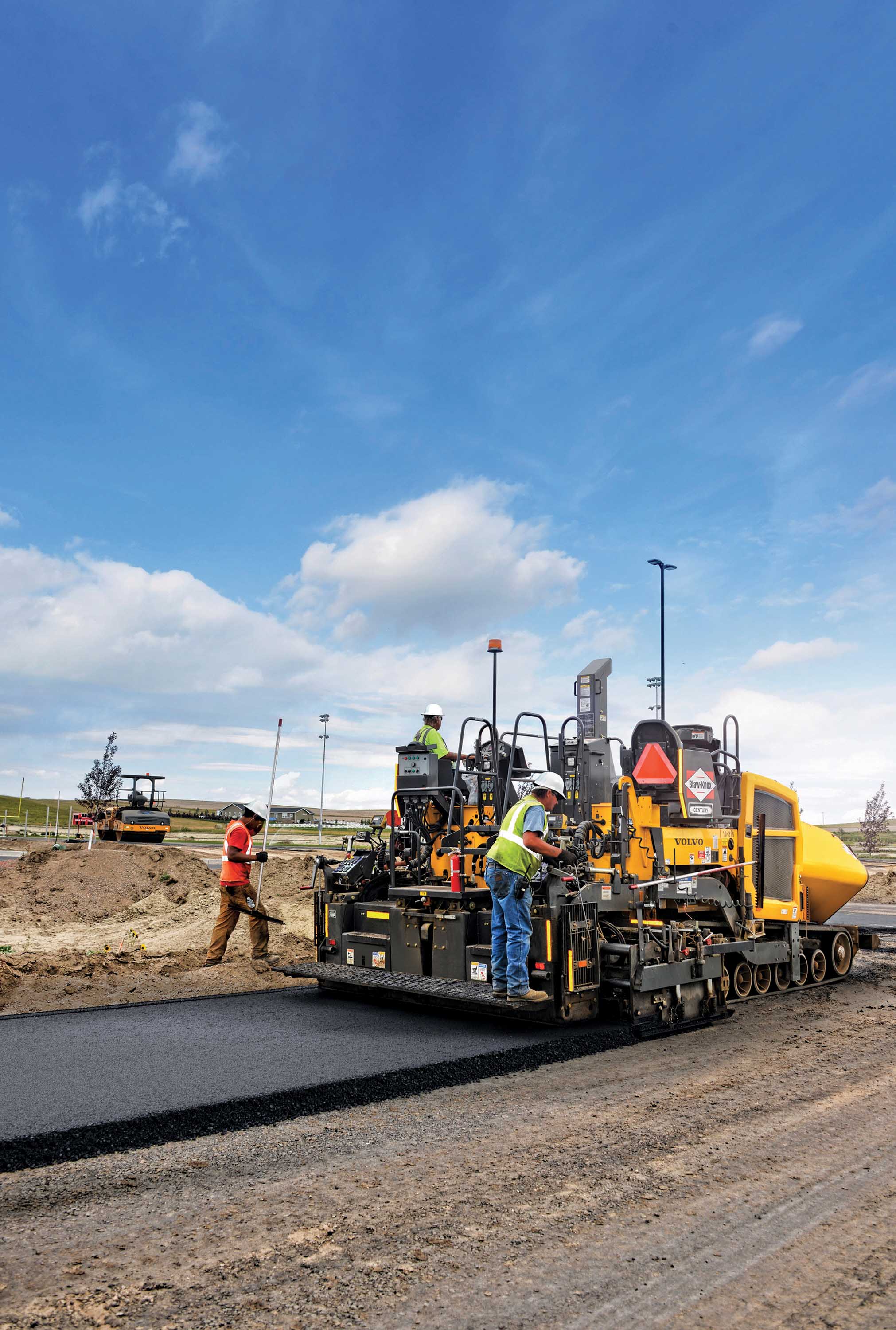 Volvo CE pavers have been used on a key infrastructure job in Montana Volvo CE pavers key infrastructure job in Montana
