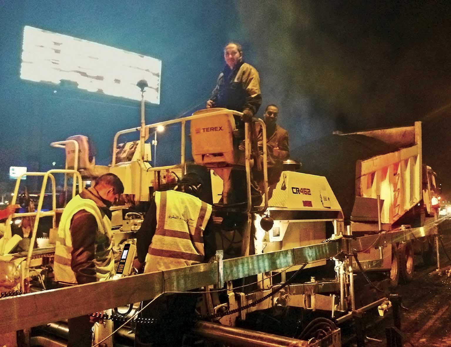 Using the MOBA equipment on the Cairo road project optimised paving quality and productivity MOBA equipment on the Cairo road project