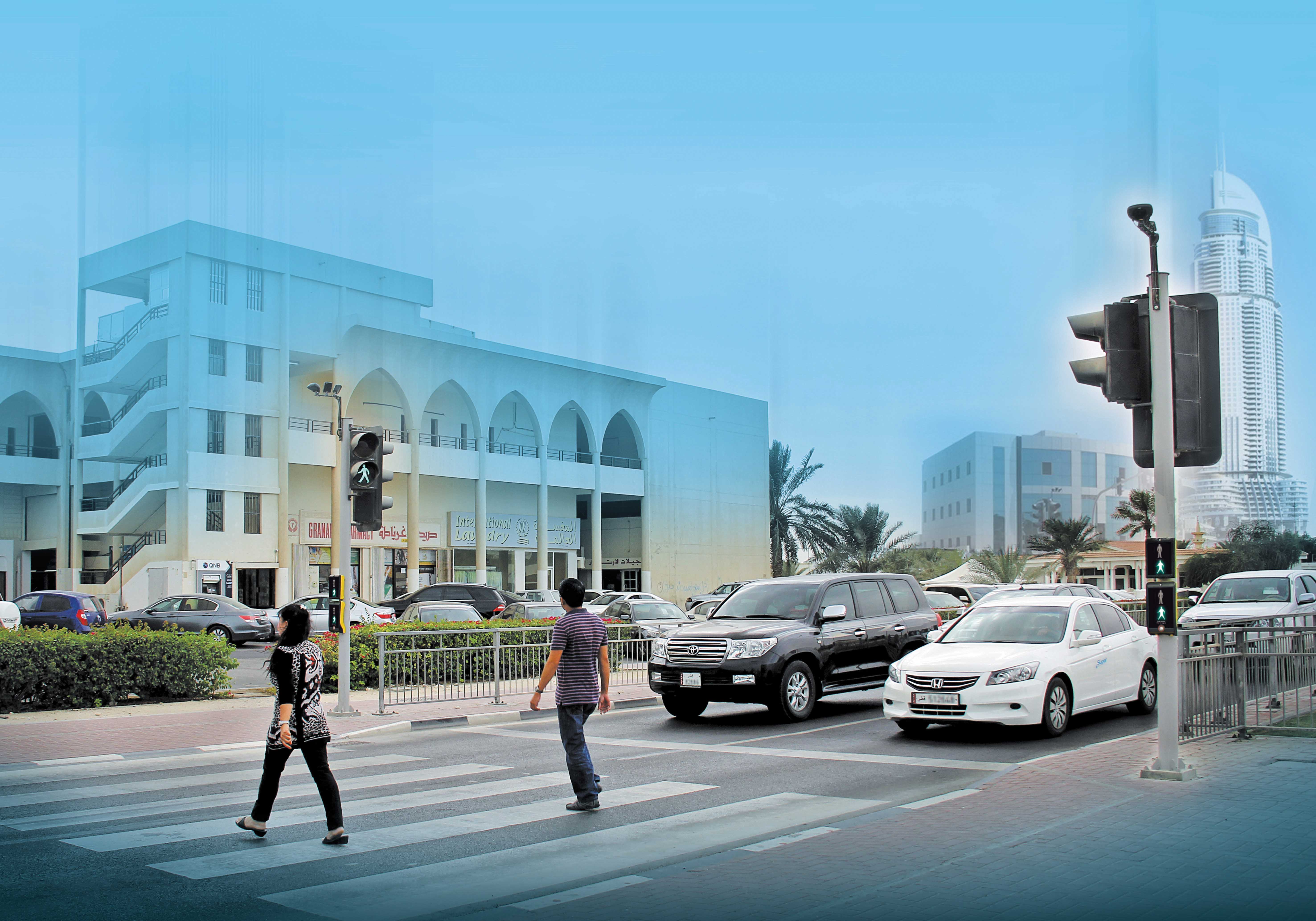 The new crossing systems will boost pedestrian flows in Qatar new crossing systems in Qatar