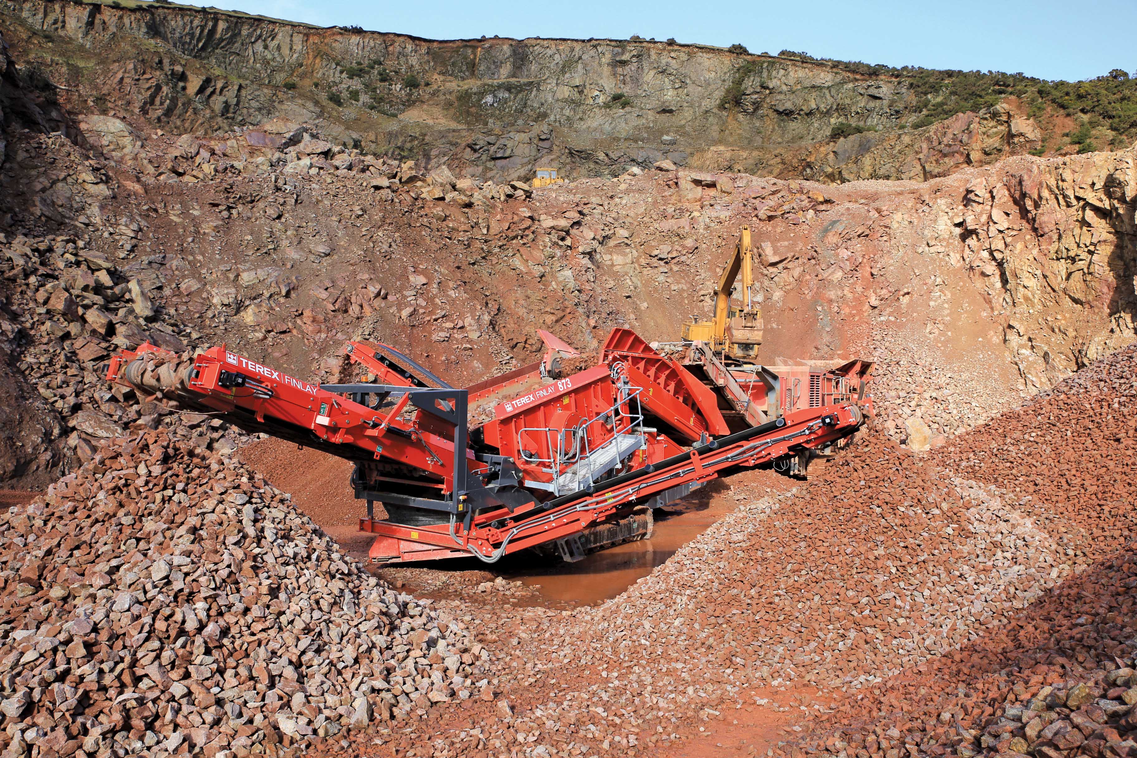The new 873 screen from Terex Finlay shares many features with the 673 launched last year Terex Finlay 873 screen