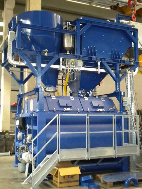 Twin-shaft mixers ensure high productivity according to MCT Twin-shaft mixers MCT