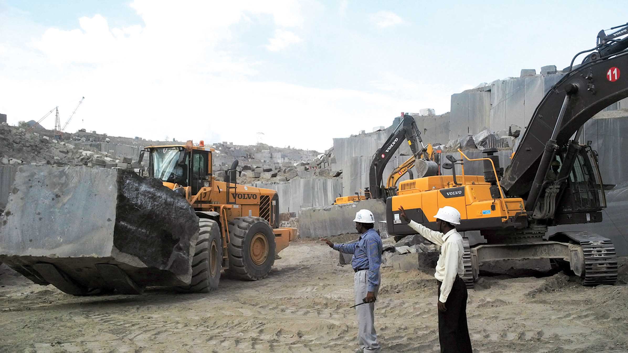 An Indian firm is now boosting production with its new Volvo CE equipment Volvo CE equipment