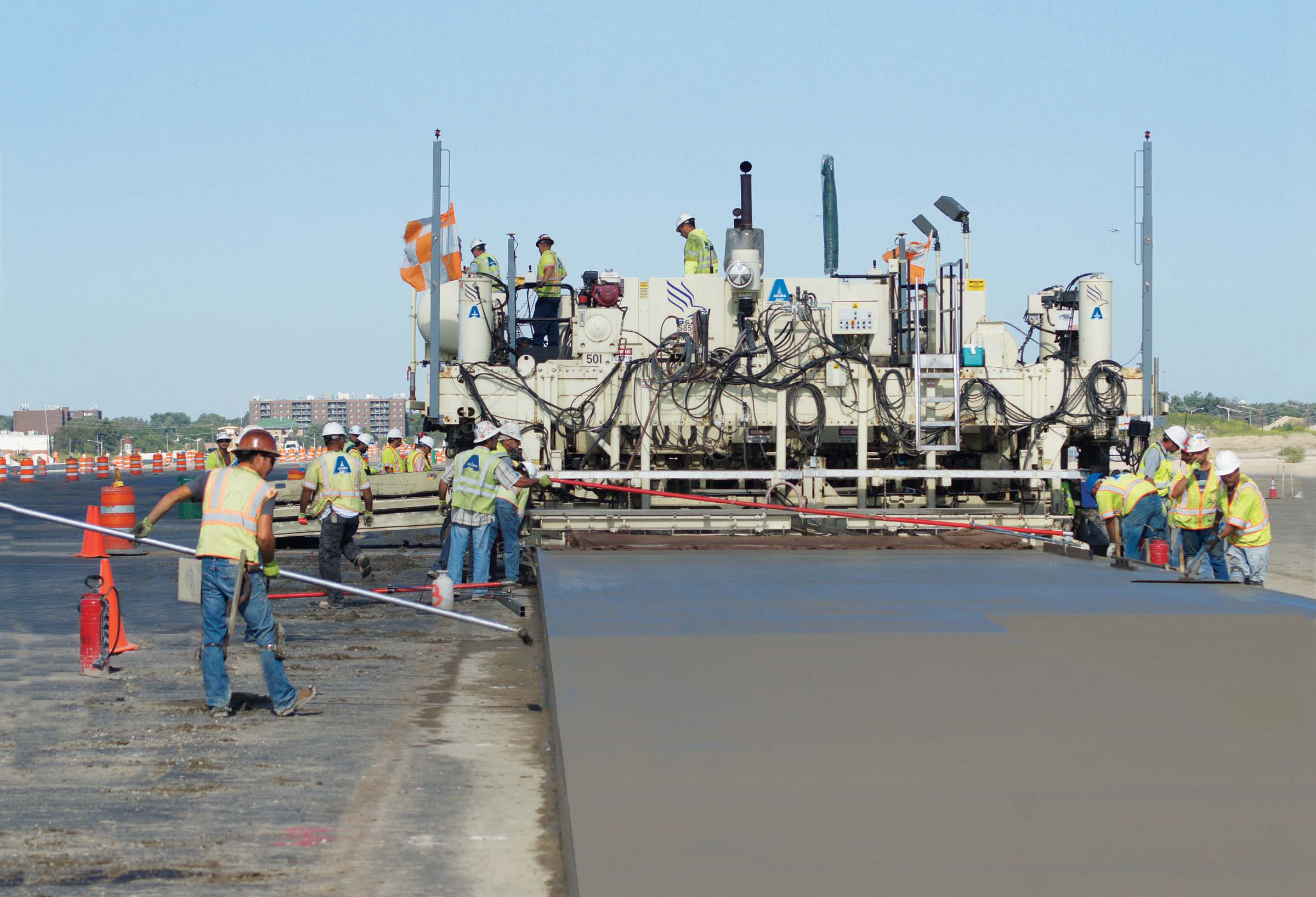 The high-quality, low-slump concrete has itself been a challenge to work with high-quality, low-slump concrete