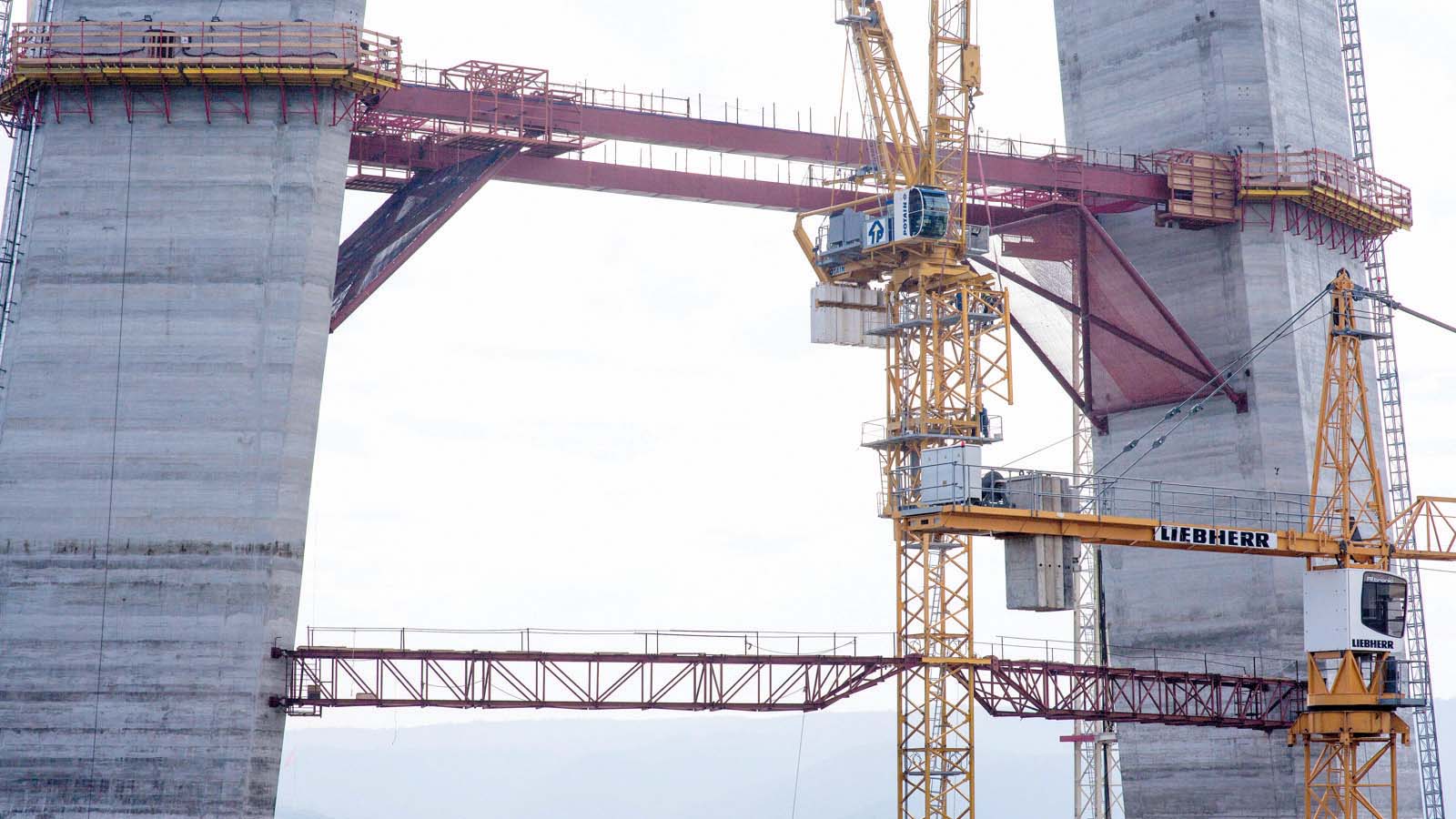 Construction work is still underway on Turkey’s landmark Third Bosporus Bridge project, with event delegates being taken to see the structure Turkey’s landmark Third Bosporus Bridge project