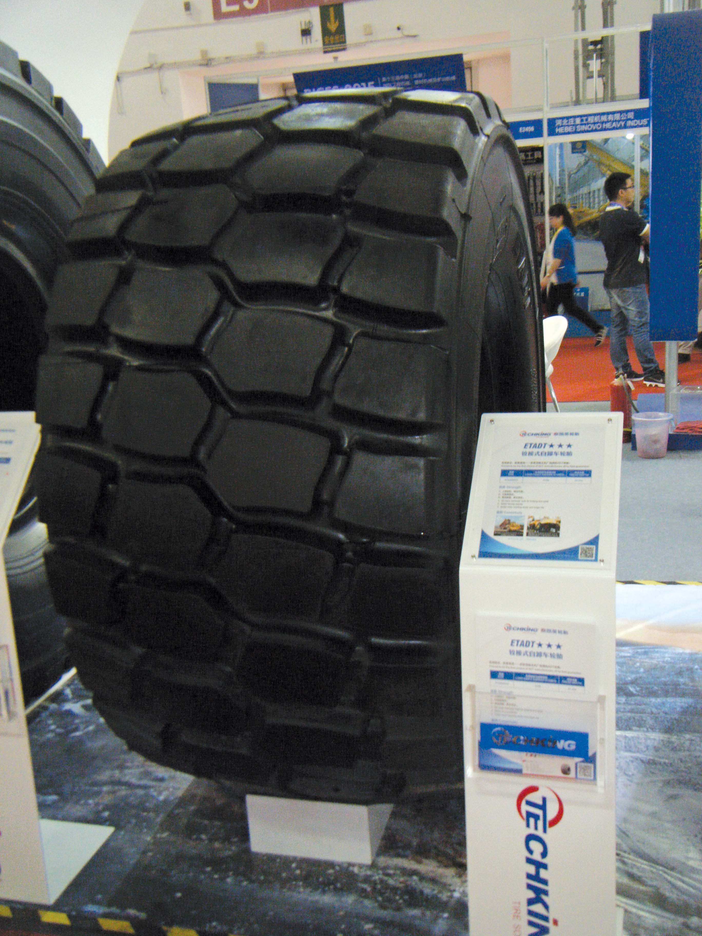 Techking is offering a new low-profile ADT tyre for use in difficult and wet ground conditions Techking low-profile ADT tyre