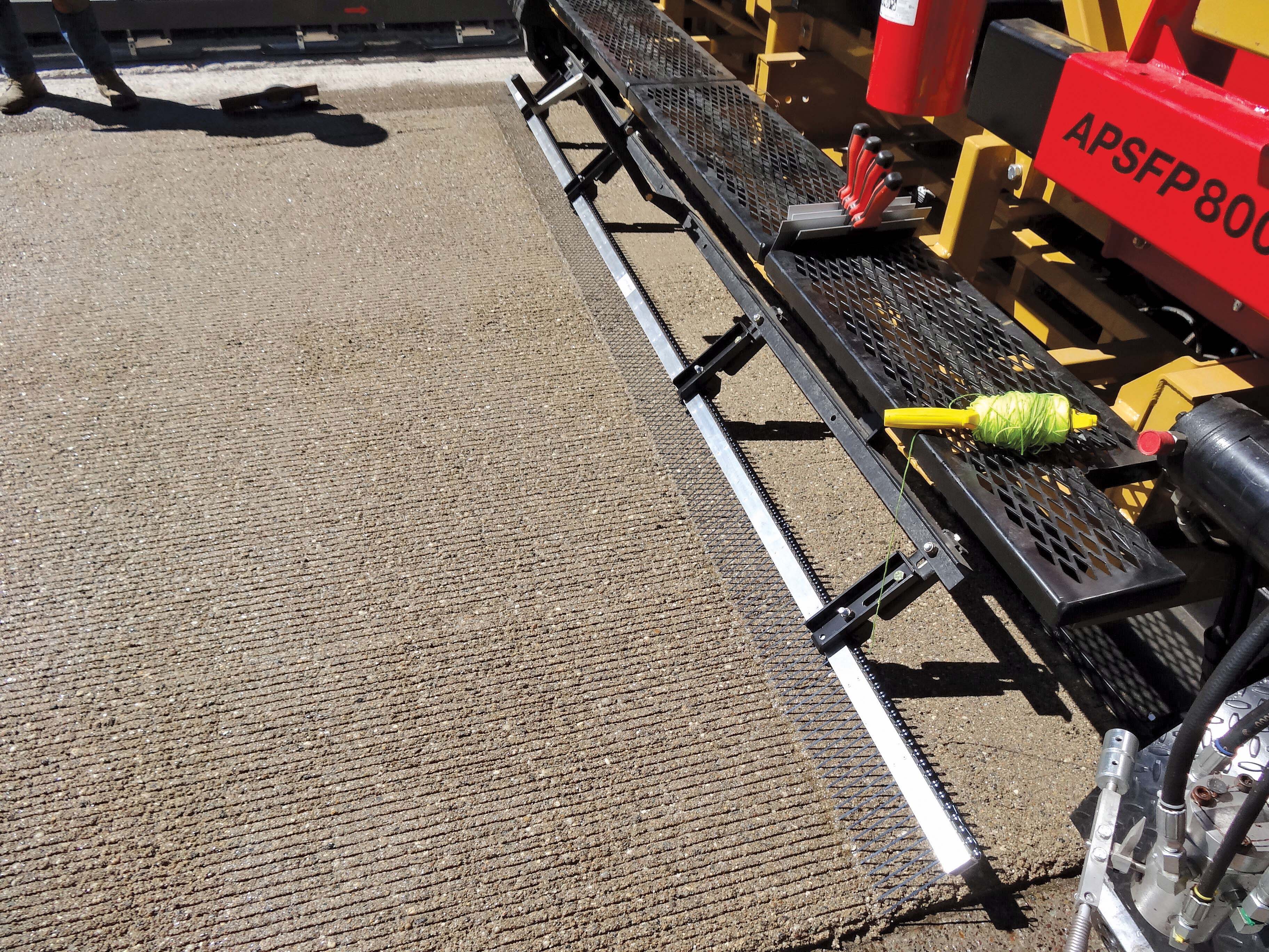 Using the equipment has allowed the contractor to lay a new skid-resistant road surface that will also be resilient and long lasting new skid-resistant road surface