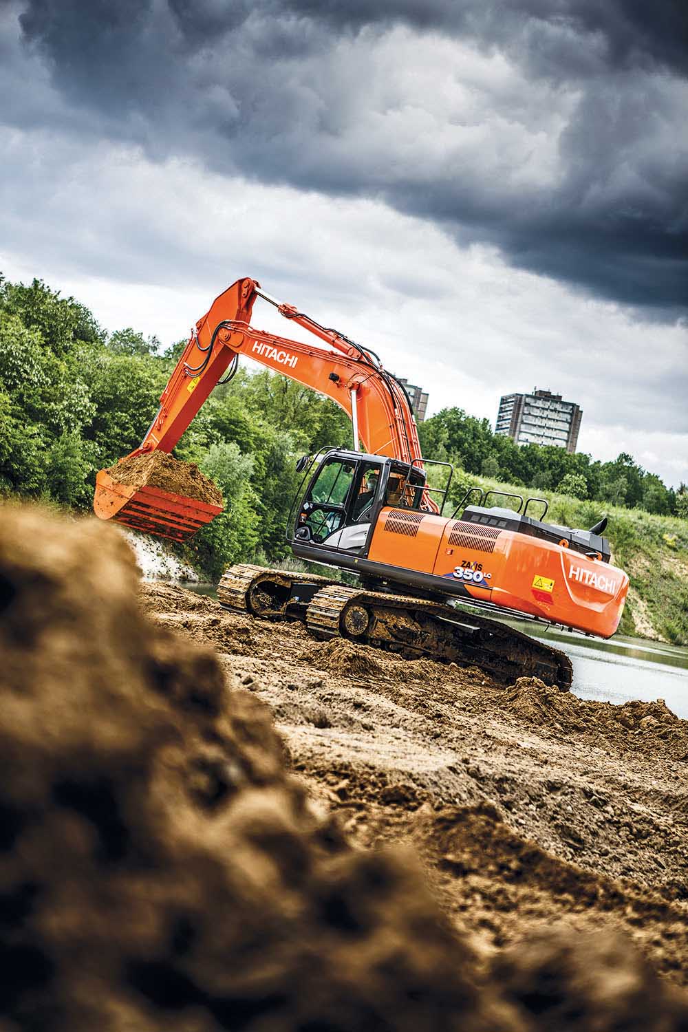 High power, low fuel consumption and emissions are claimed for Hitachi’s new excavators Hitachi excavator