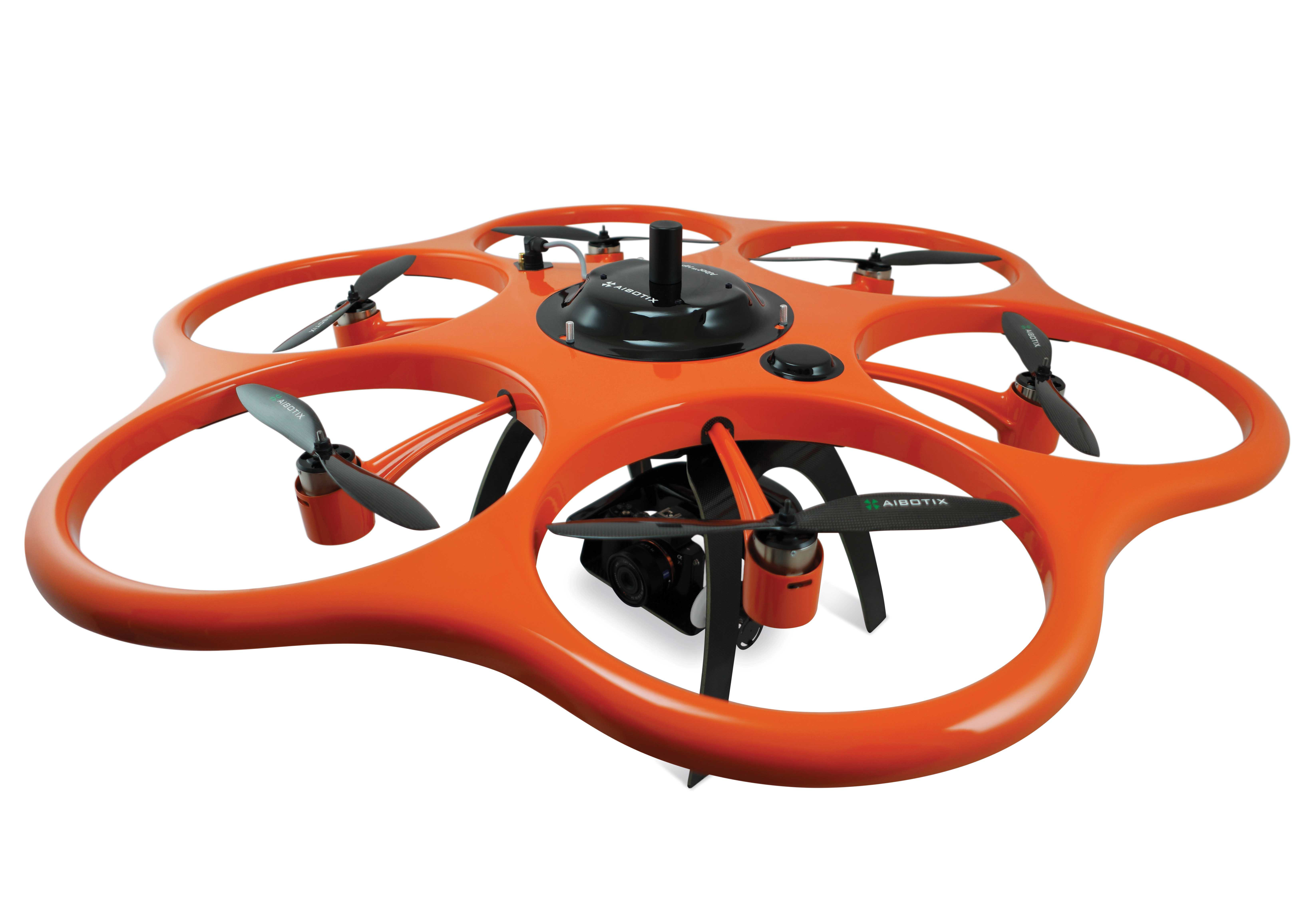 The latest Aibotix version produces higher precision surveying Aibotix surveying hexacopter AibotX6