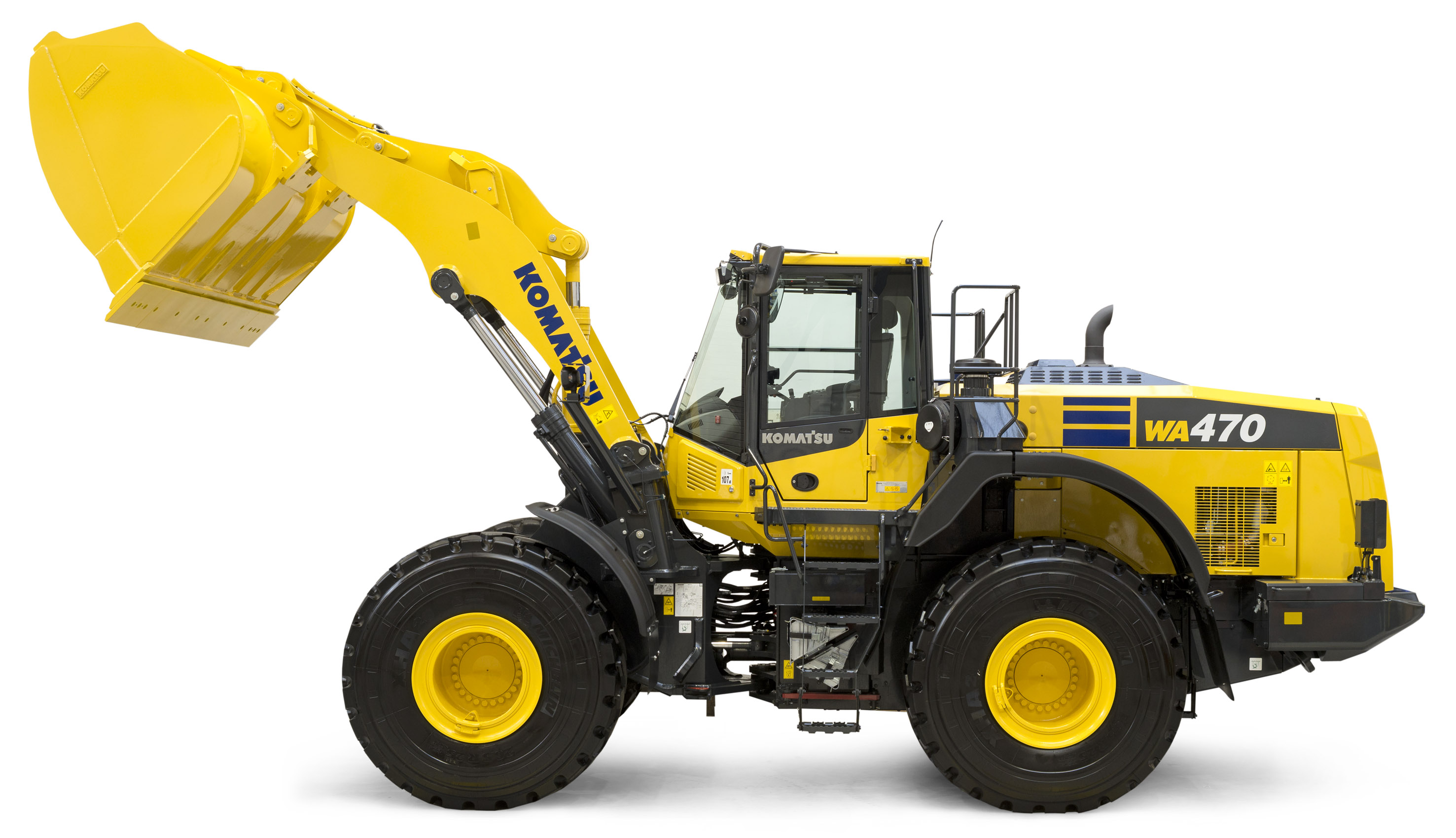 Increased output is claimed for Komatsu’s WA47-8 wheeled loader Komatsu’s WA47-8 wheeled loader