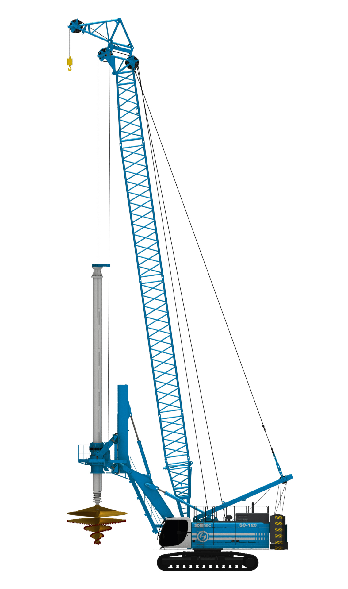 Soilmec’s new heavy duty cranes are tough and powerful Soilmec SC-120 crane