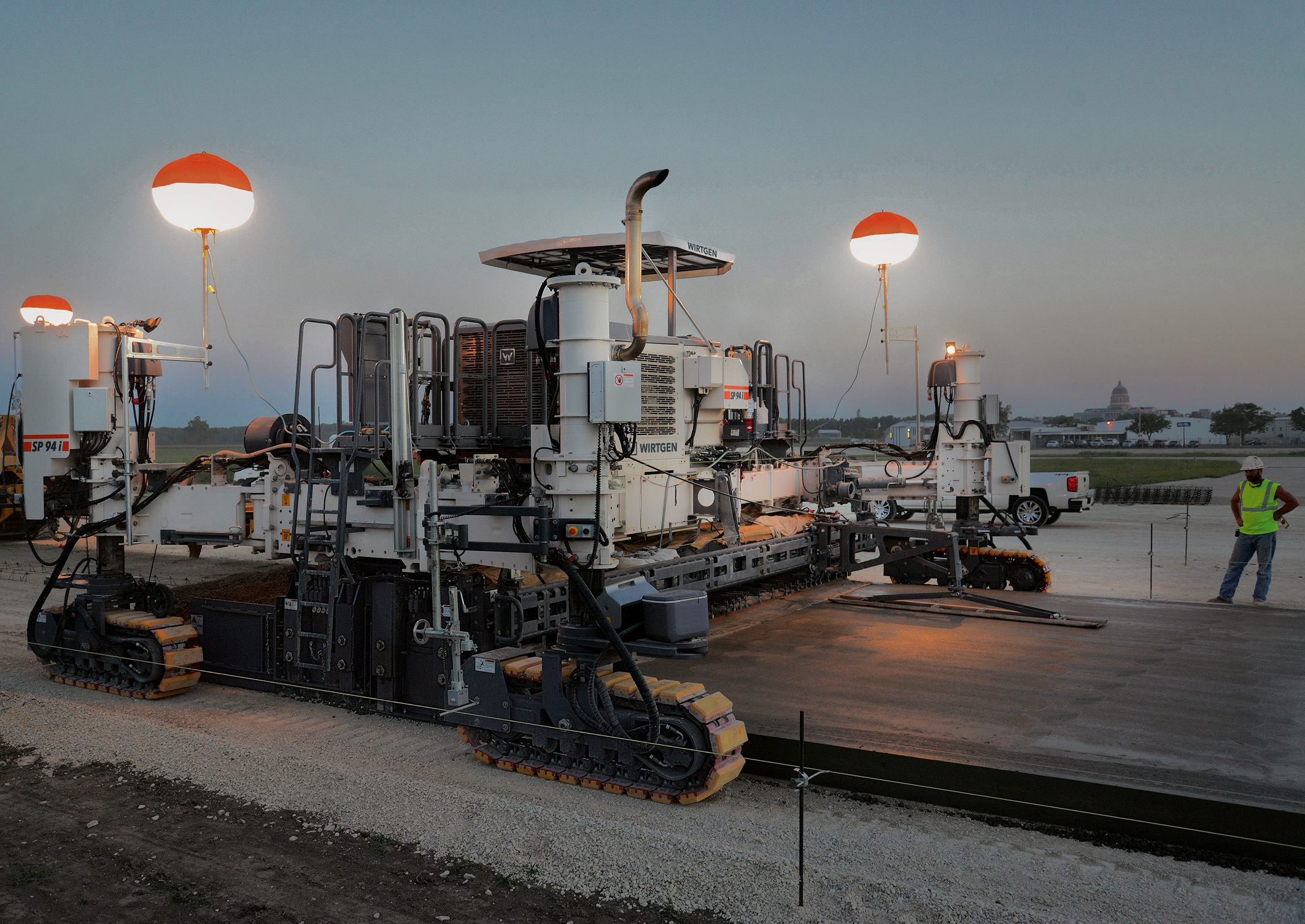 Wirtgen’s new SP 60 and SP 90 series slipform pavers are designed along modular lines Wirtgen slipform paver