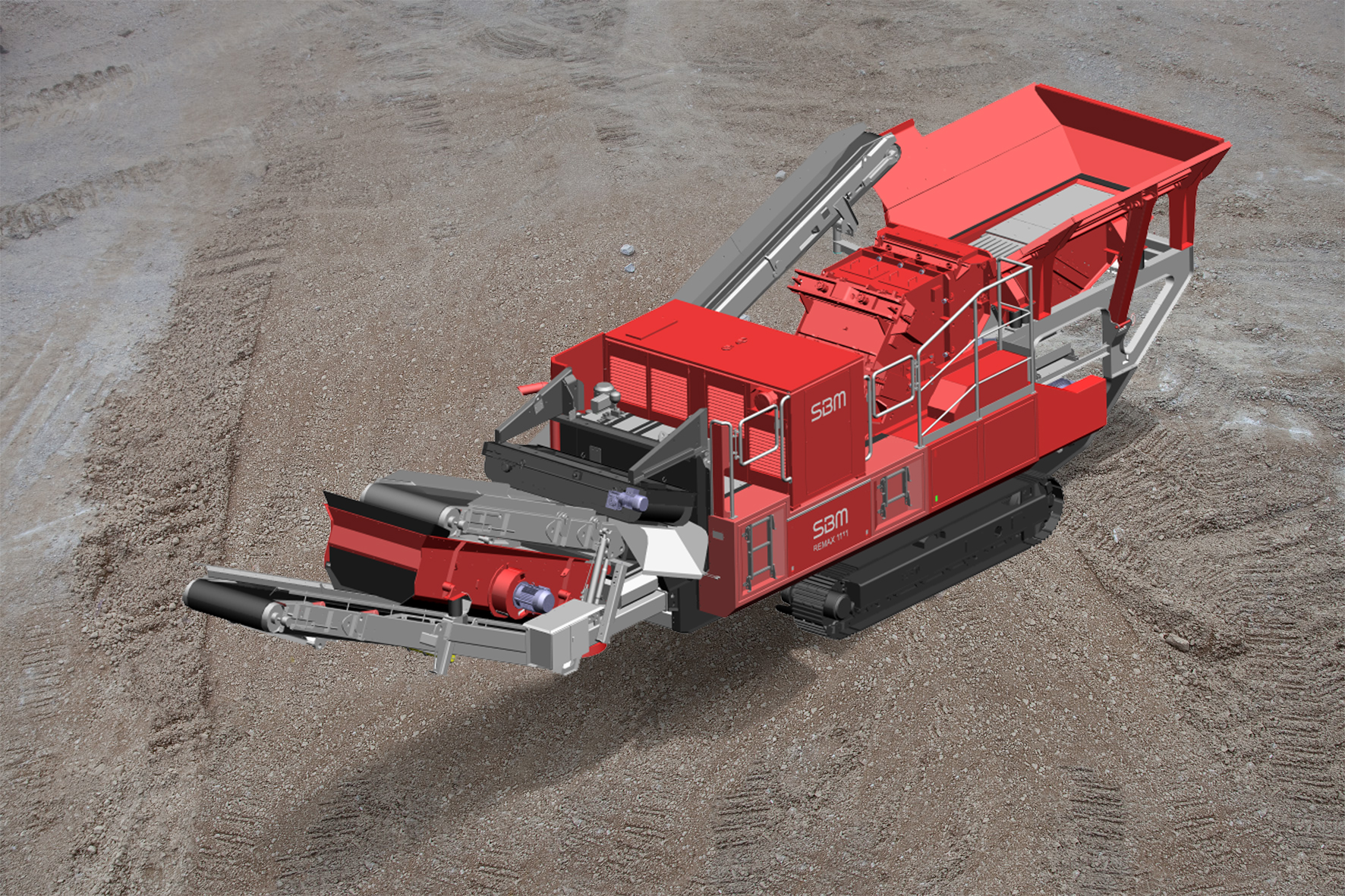 The Remax 1111 Maxi impact crusher enlarges SBM’s Remax series. (Copyright: SBM Mineral Processing) Remax 1111 Maxi impact crusher