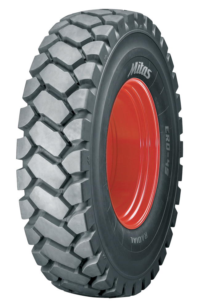 Mitas’ first ever RDT tyre – the ERD-45 18.00R33 Mitas RDT tyre