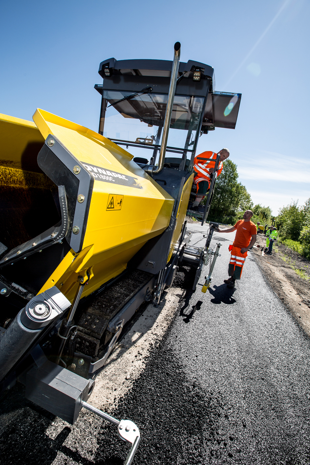 High productivity is claimed by Atlas Copco Dynapac for its new medium class pavers Atlas Copco Dynapac SD1800