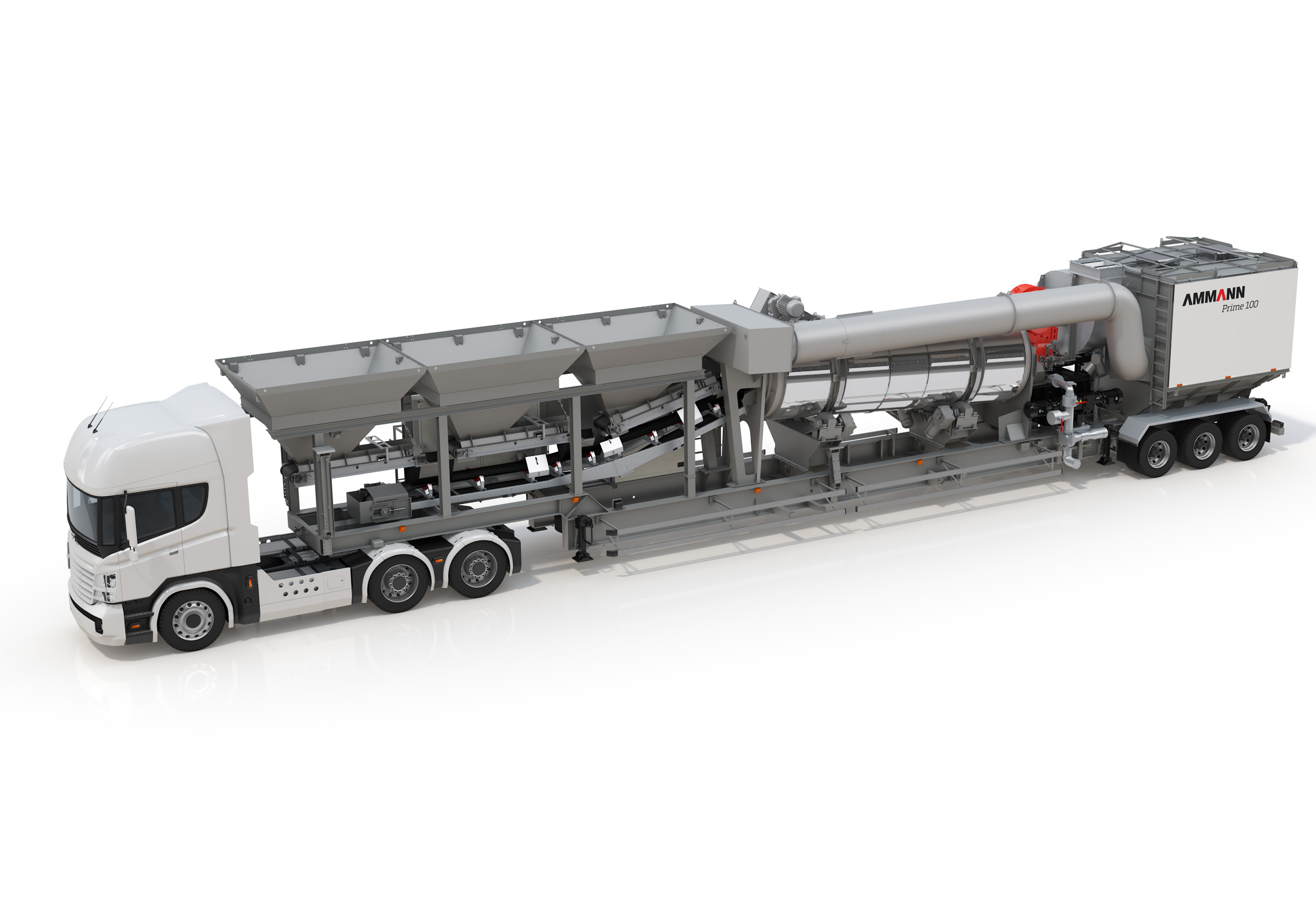 The Prime is Amman’s easily moved asphalt plant Amman’s mobile asphalt plant