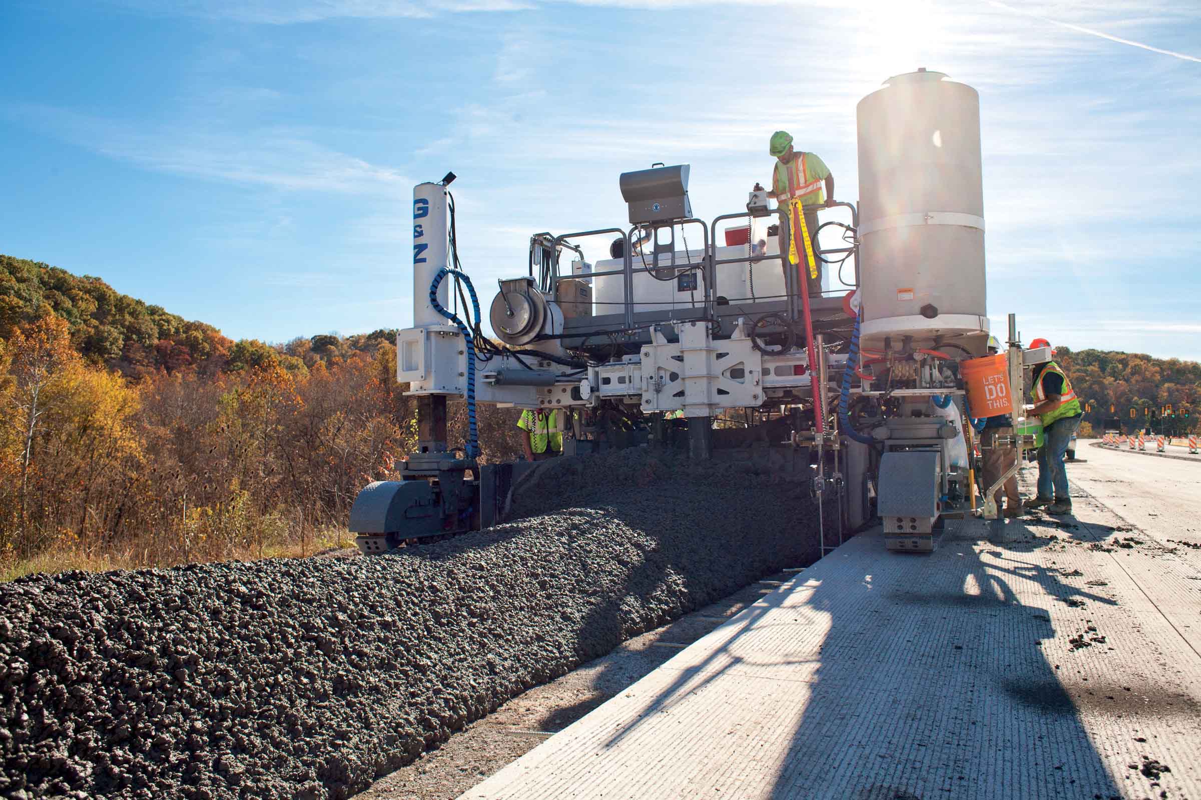 The new S400 slipform paver from G&Z offers versatility and productivity in a more compact chassis S400 slipform paver from G&Z