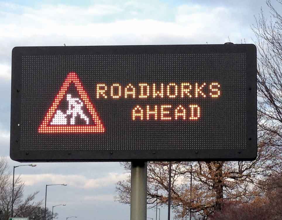 SWARCO colour signs are fully programmable SWARCO colour sign