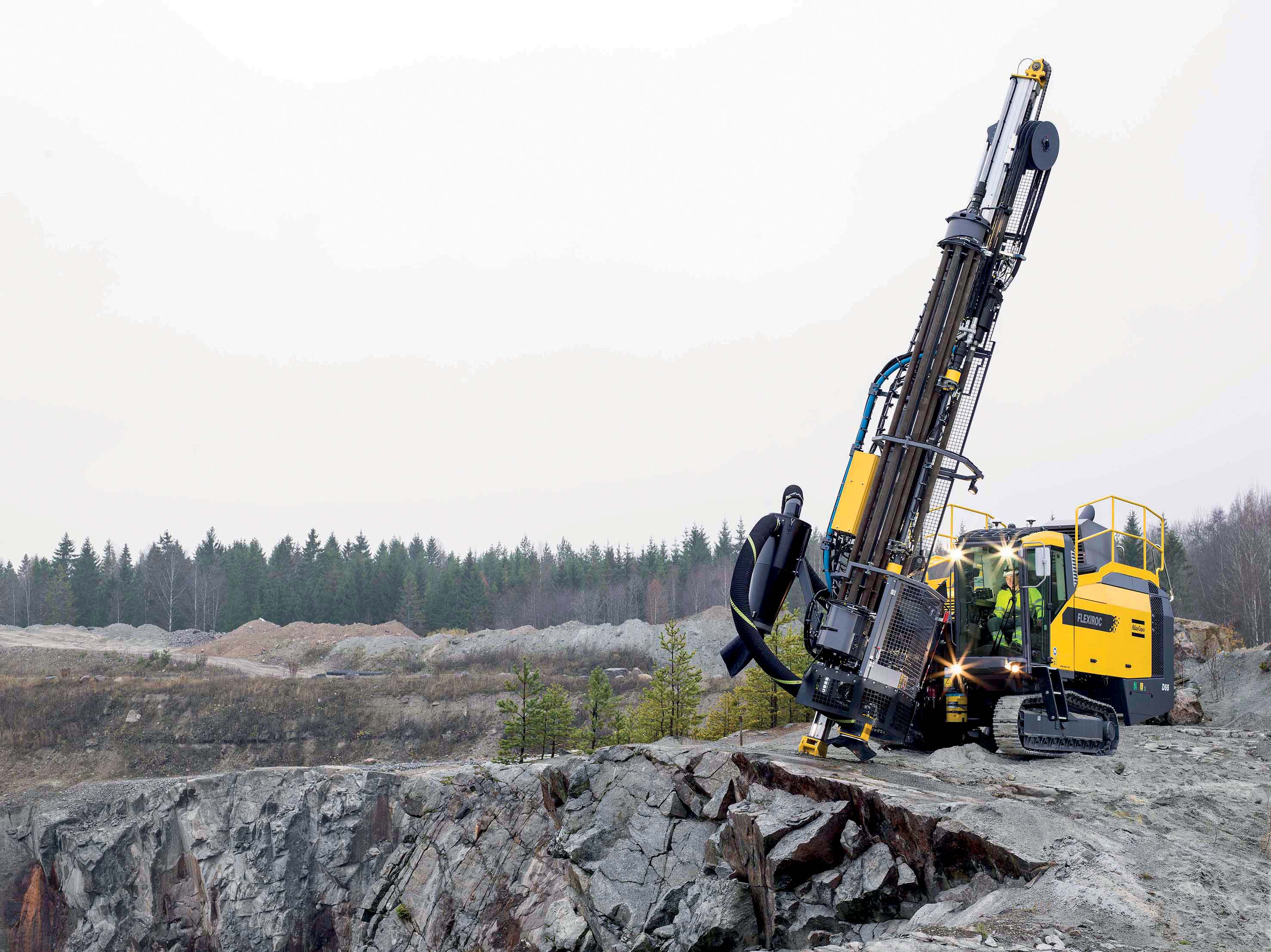 SmartROC D60 takes on the tough on the toughest challenges Atlas Copco SmartROC D60 surface drill rig