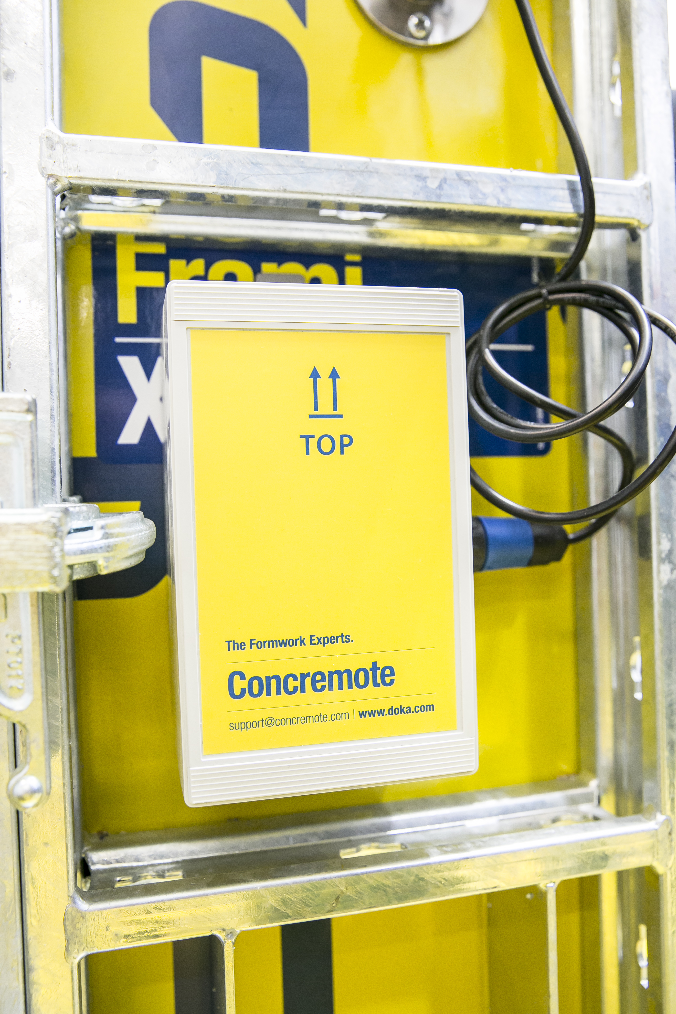 The Concremote concrete monitor can allow contractors to strike forms earlier bauma 2016 Daily News Doka Concremote