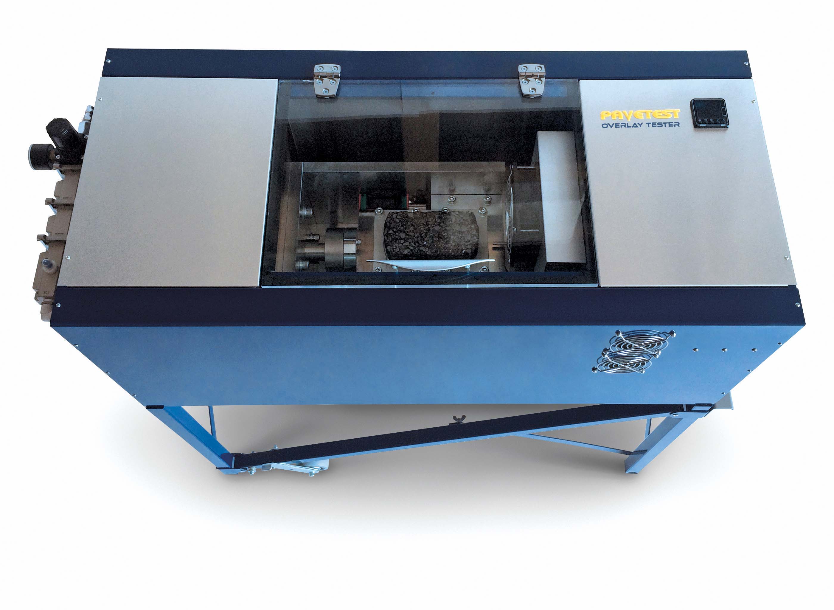 The test Pavetest unit can evaluate the susceptibility of bituminous mixtures to fatigue or reflective testing Pavetest Overlay Tester