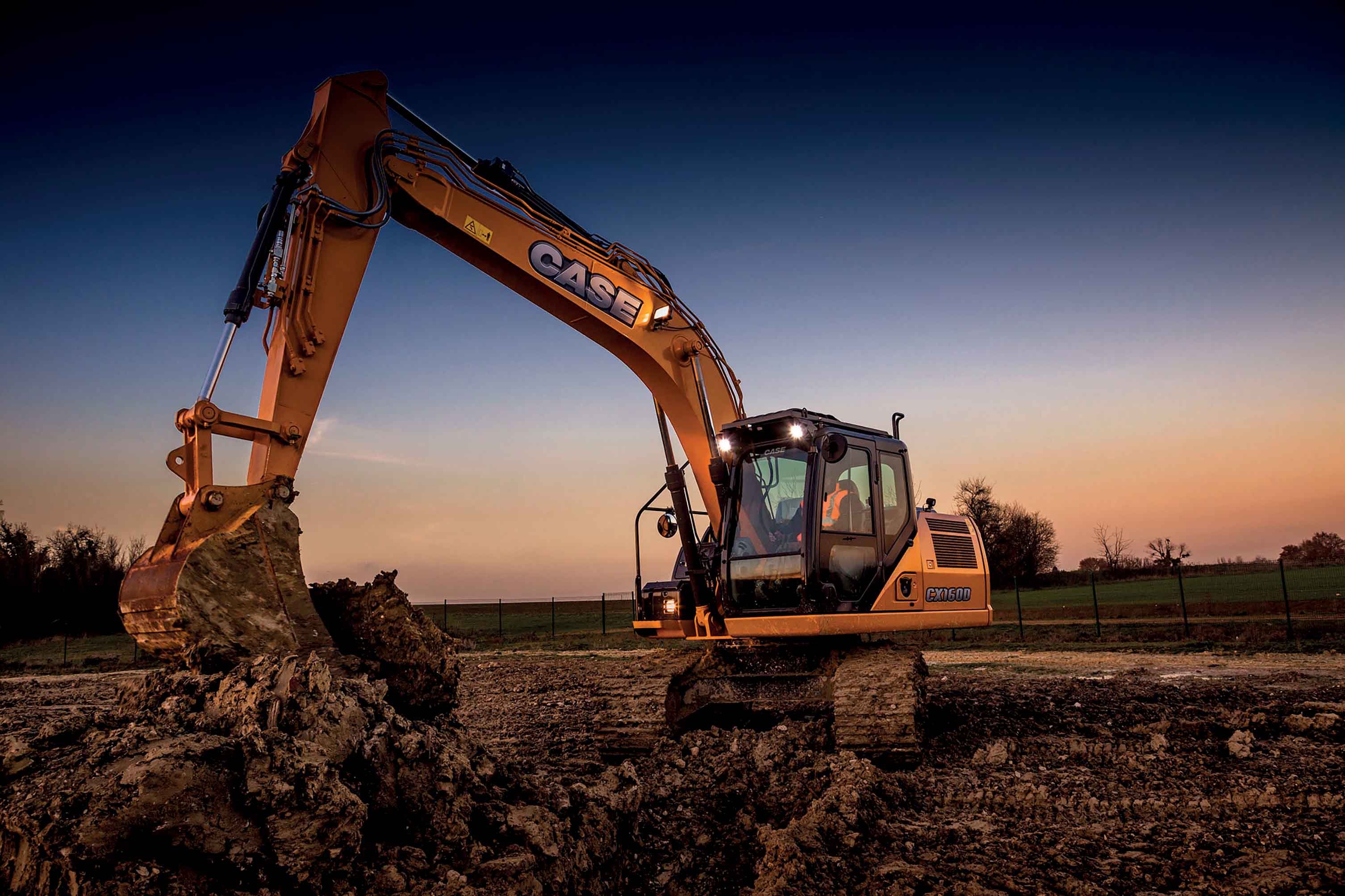 Fuel efficiency has been improved for the new generation Case excavators Case excavator