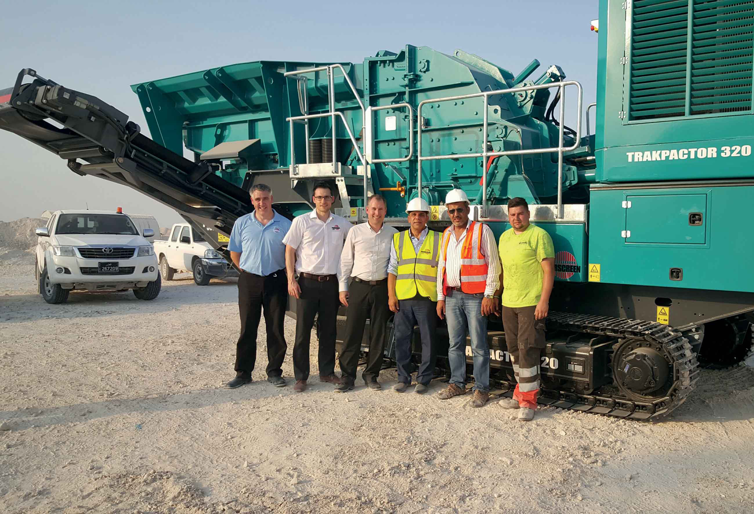 Delivery of the new Trakpactor 320 to Al Mohsen, Qatar Trakpactor 320 in Al Mohsen, Qatar