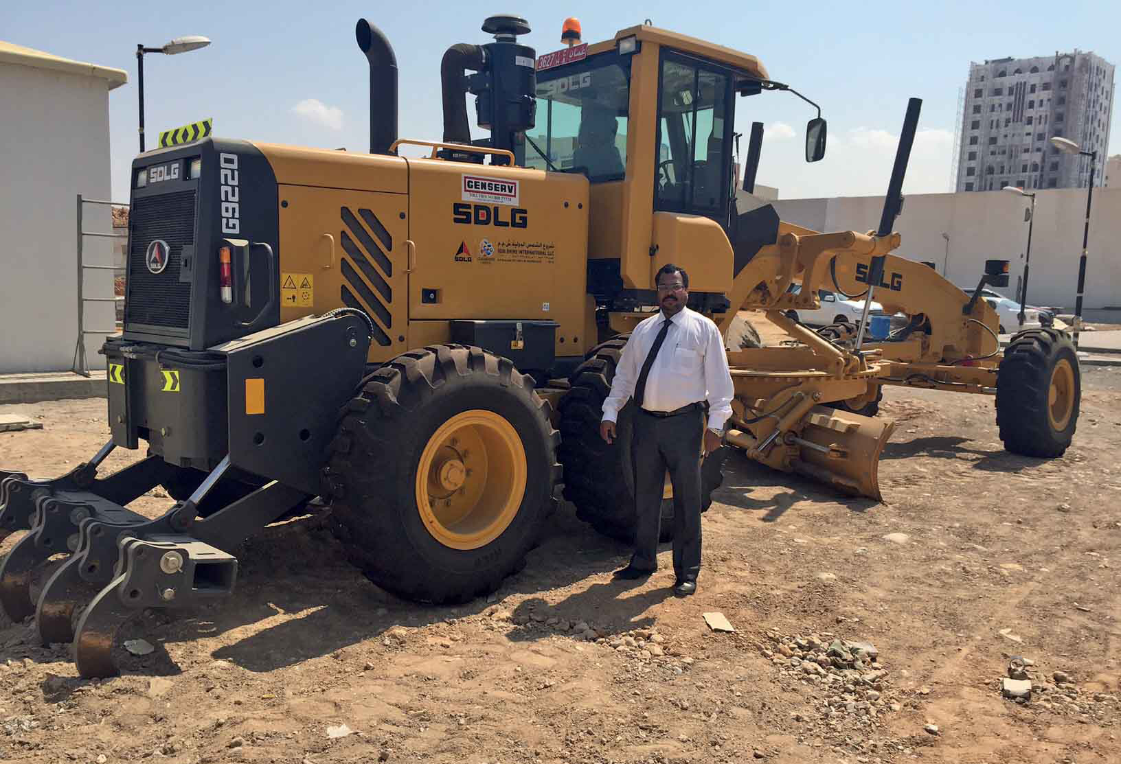 SDLG has supplied its first grader in Oman SDLG grader in Oman