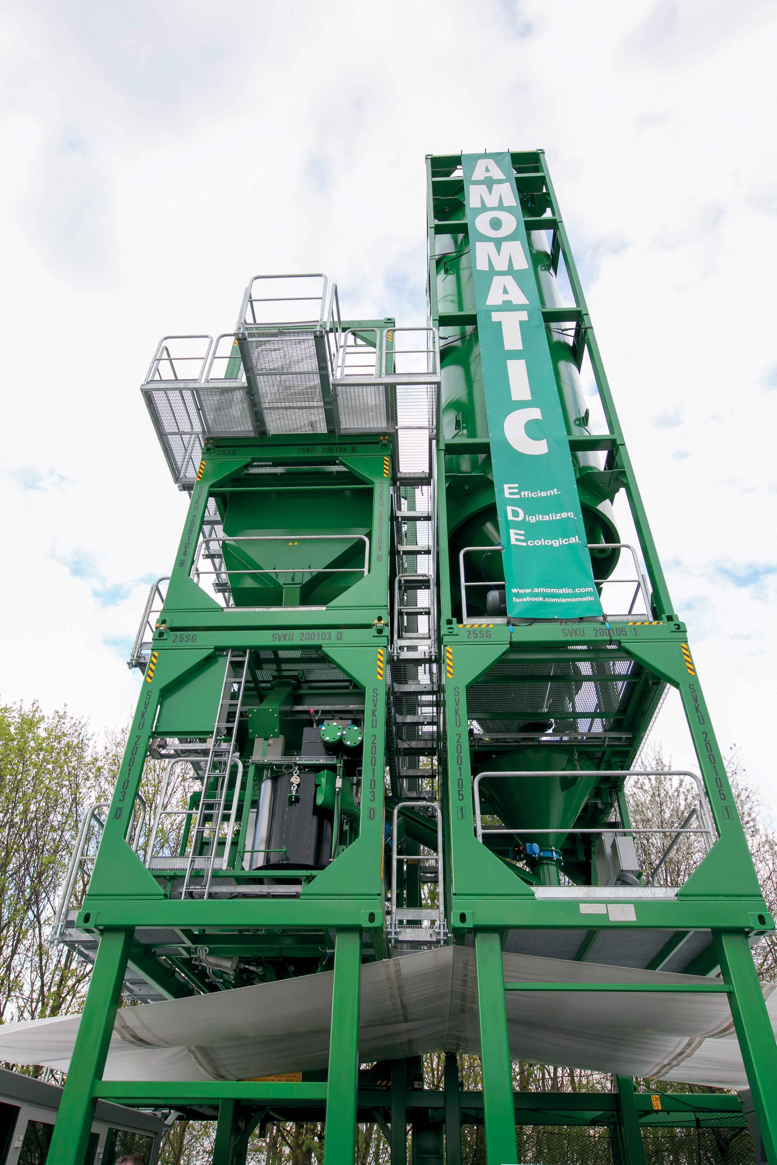Amomatic has designed its 160 CM plant to be versatile Amomatic 160 CM plant