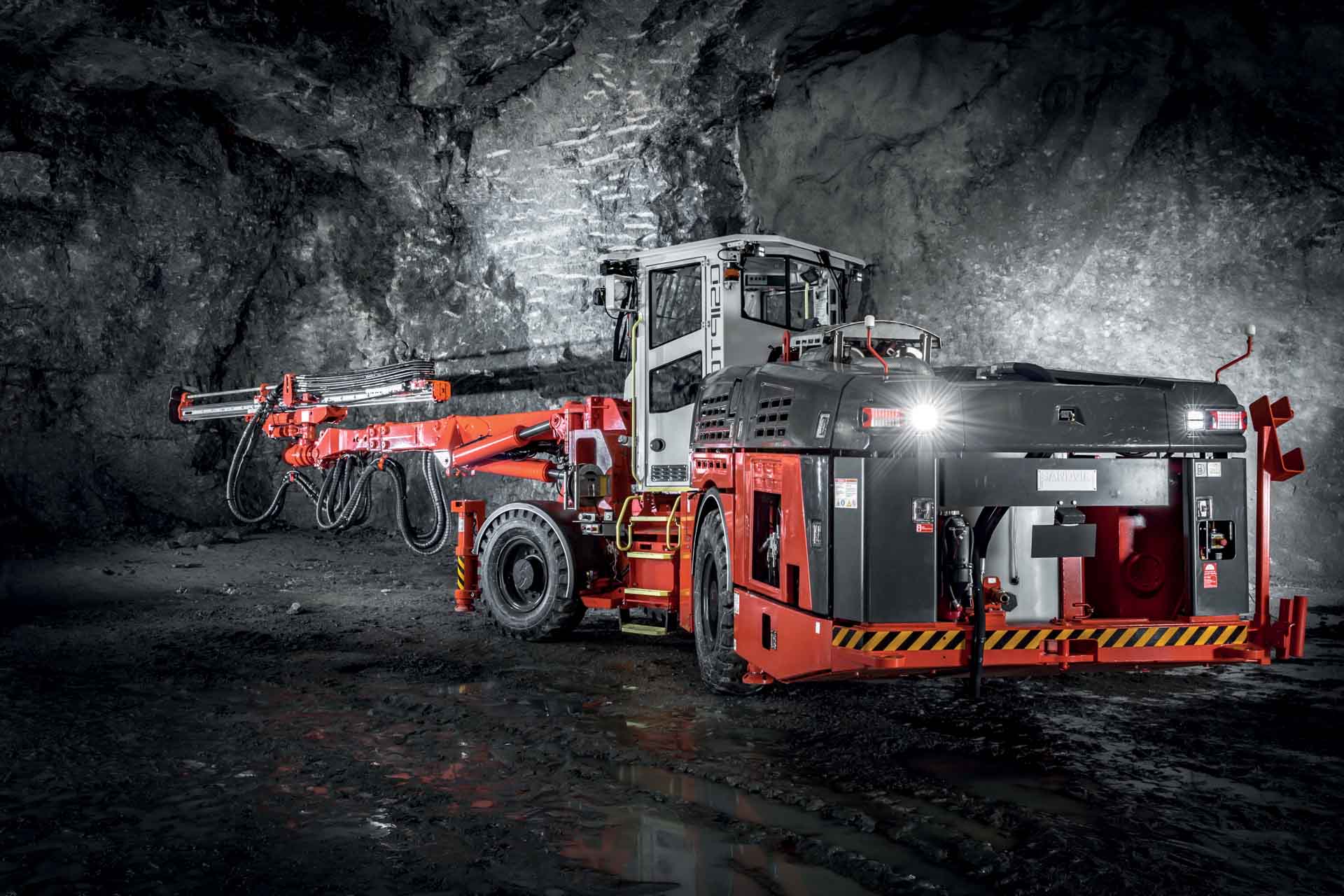 The DT912D, for limestone applications Sandvik DT912D tunneling jumbo